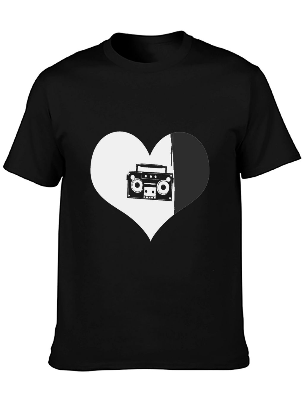Retro Music Heart Graphic Tee