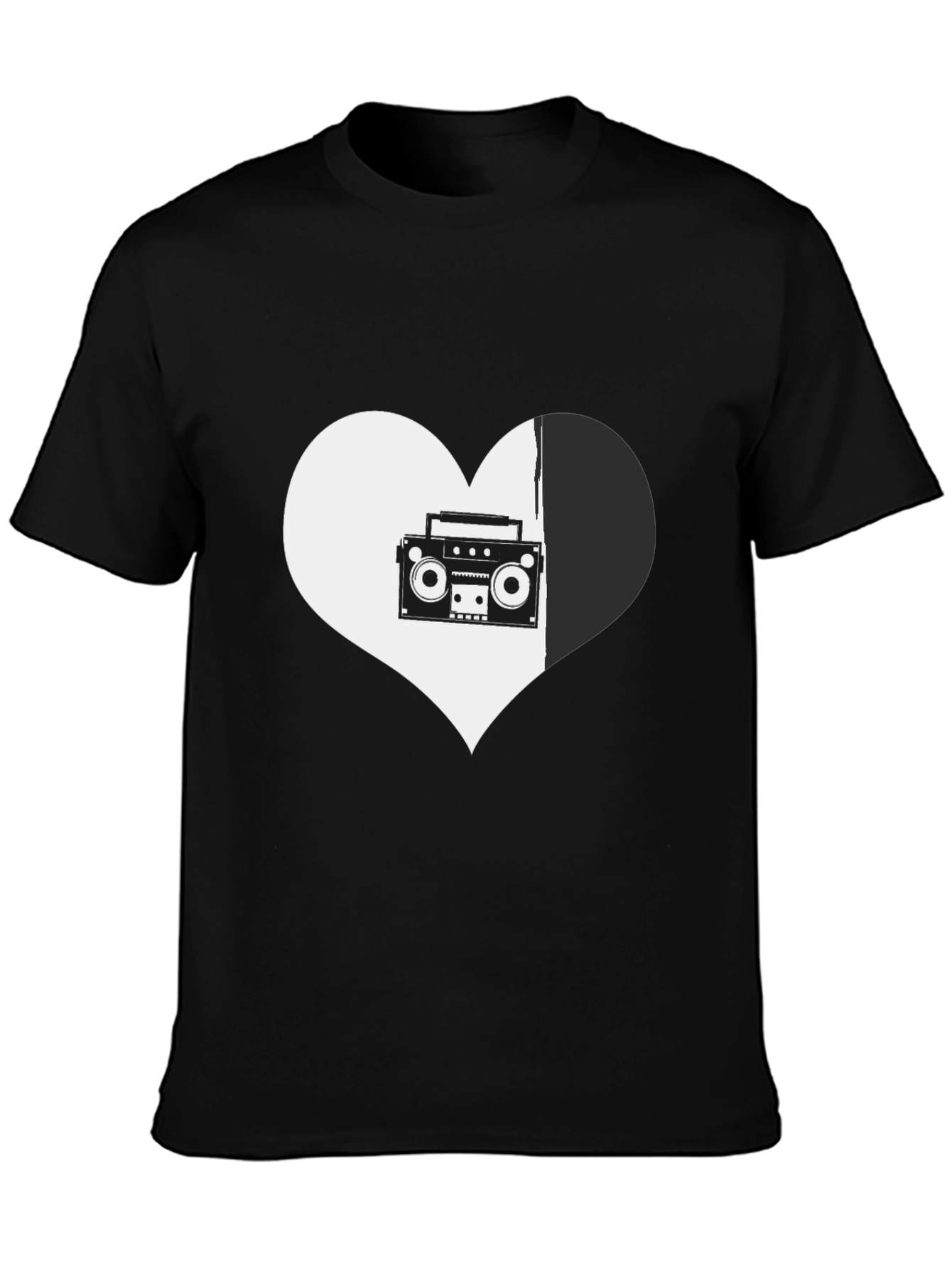 Retro Music Heart Graphic Tee