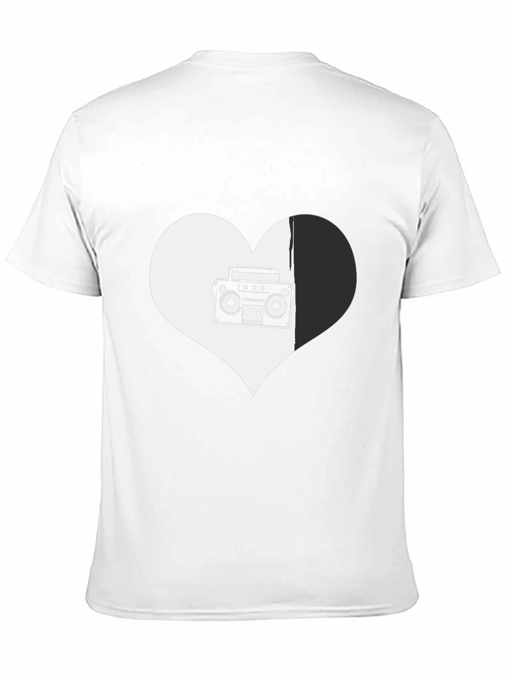 Retro Music Heart Graphic Tee