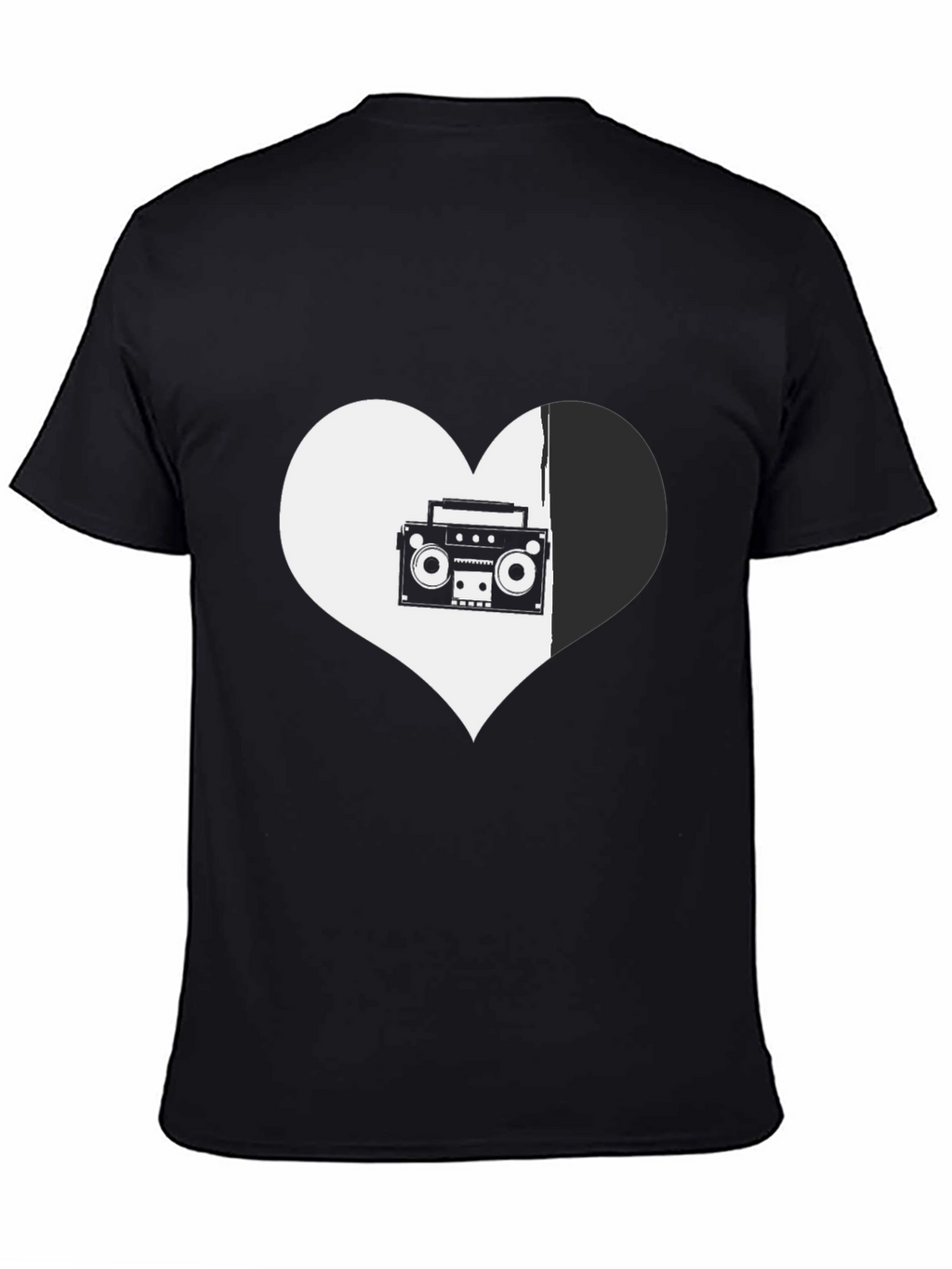 Retro Music Heart Graphic Tee