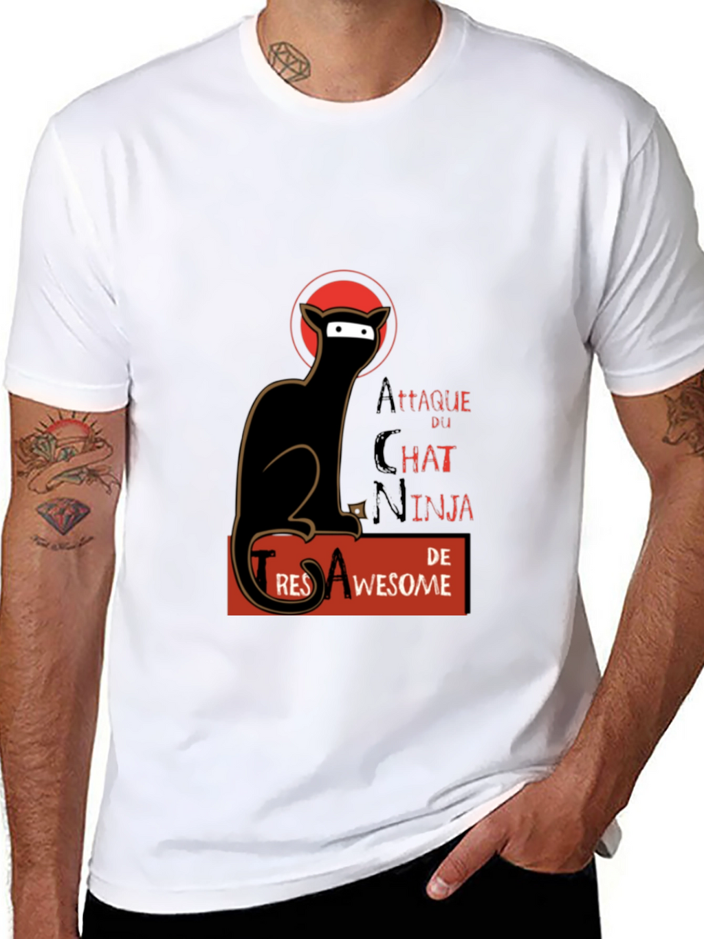 Attaque du Chat Ninja T-shirt