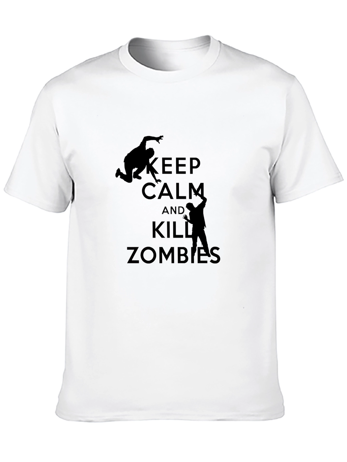 Keep Calm and Kill Zombies Black T-Shirt