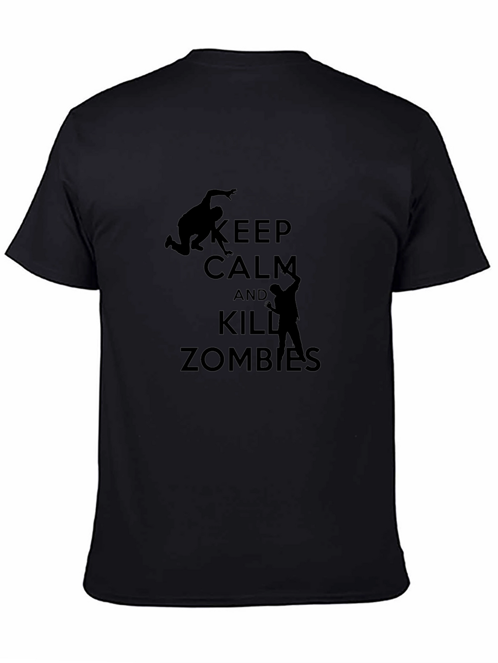 Keep Calm and Kill Zombies Black T-Shirt