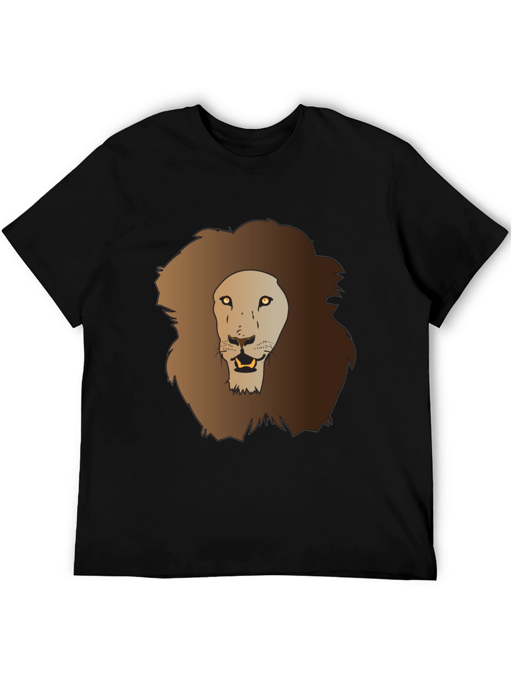 Lion Graphic Tee - Mens Black T-Shirt