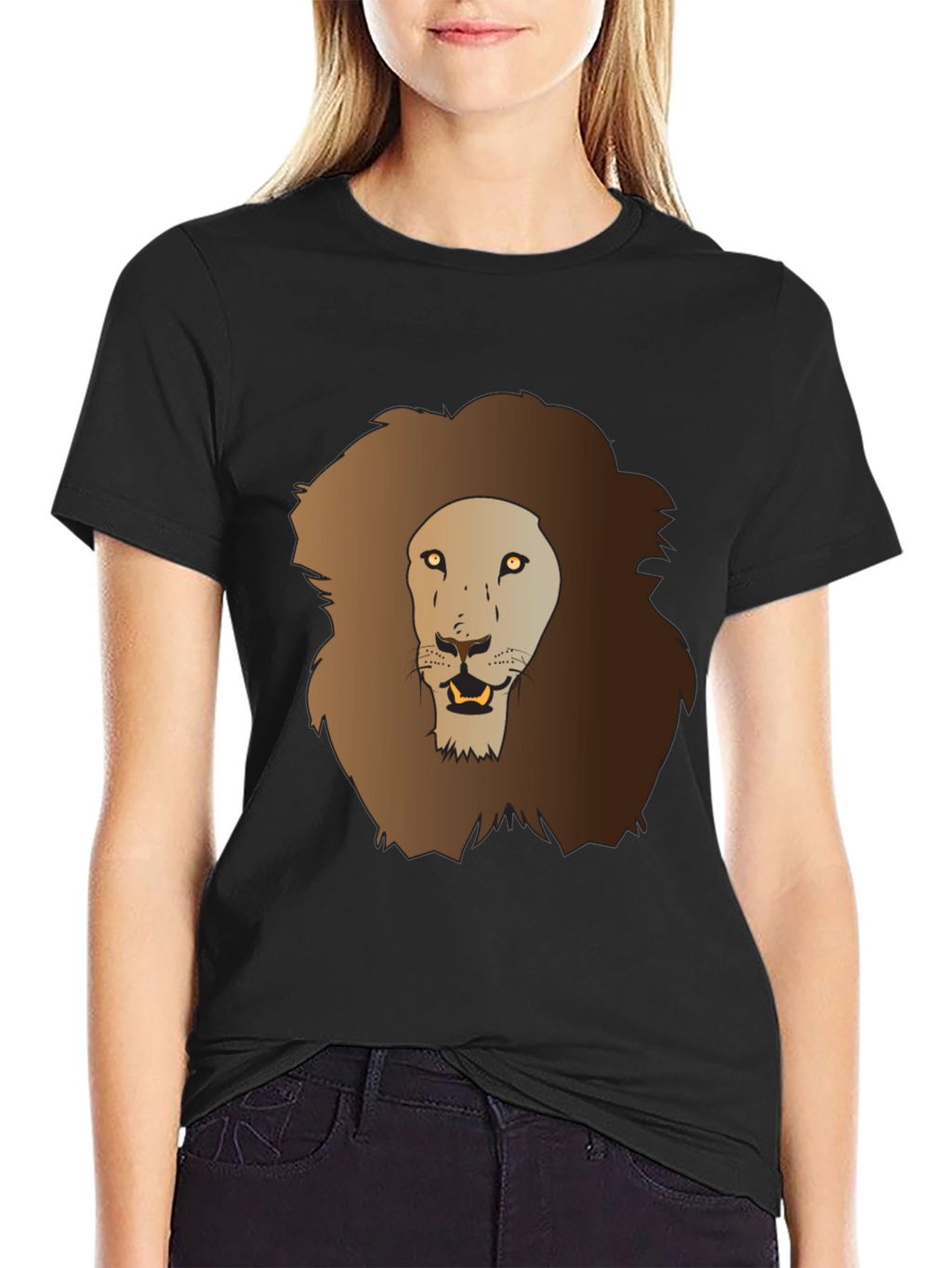Lion Graphic Tee - Mens Black T-Shirt