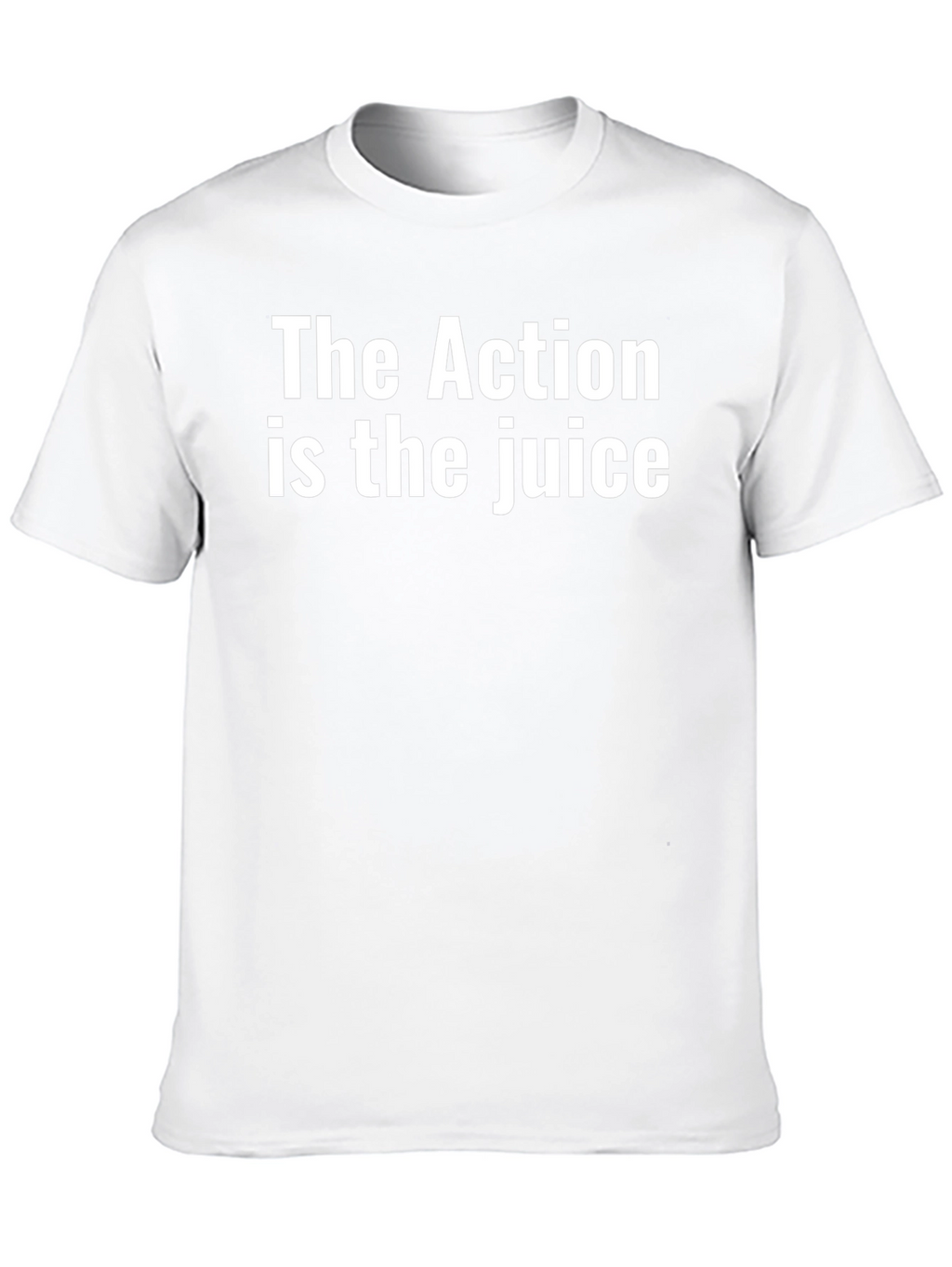 The Action Is The Juice Black T-Shirt