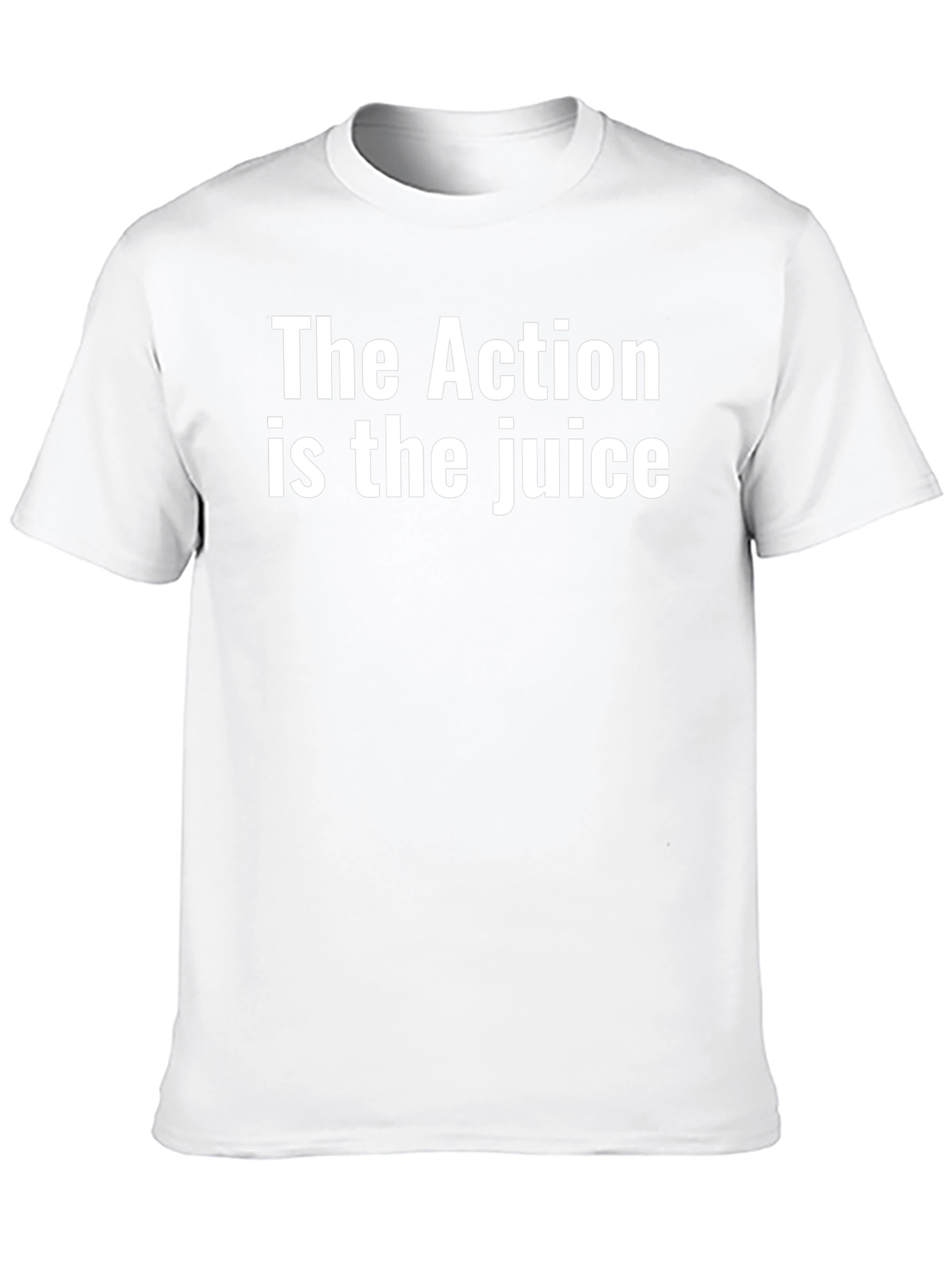 The Action Is The Juice Black T-Shirt