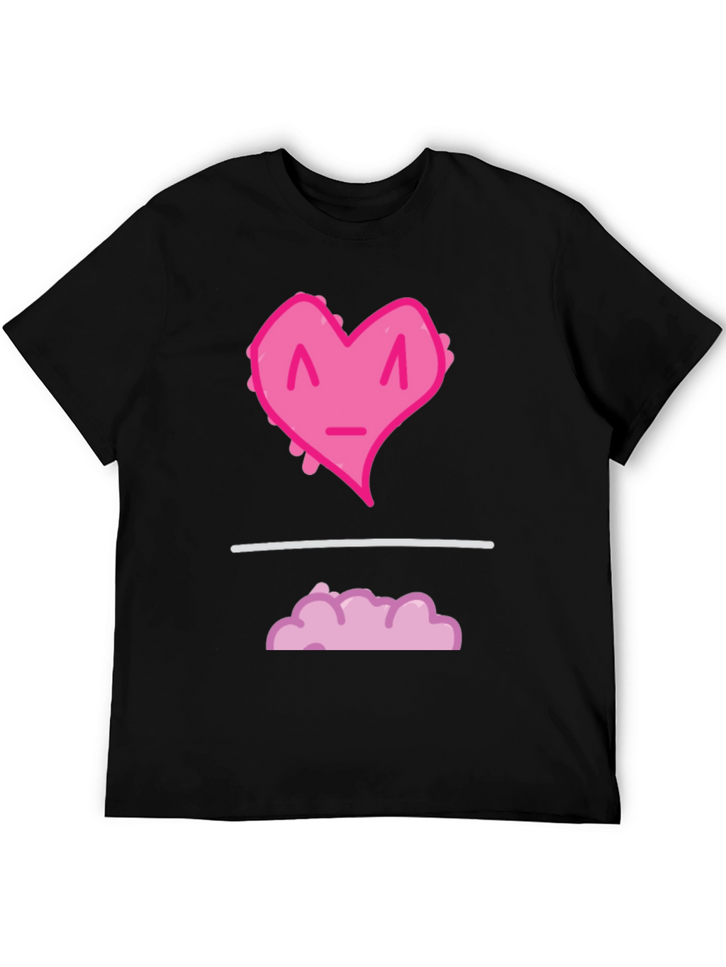 Heart Cloud Graphic Tee - Black