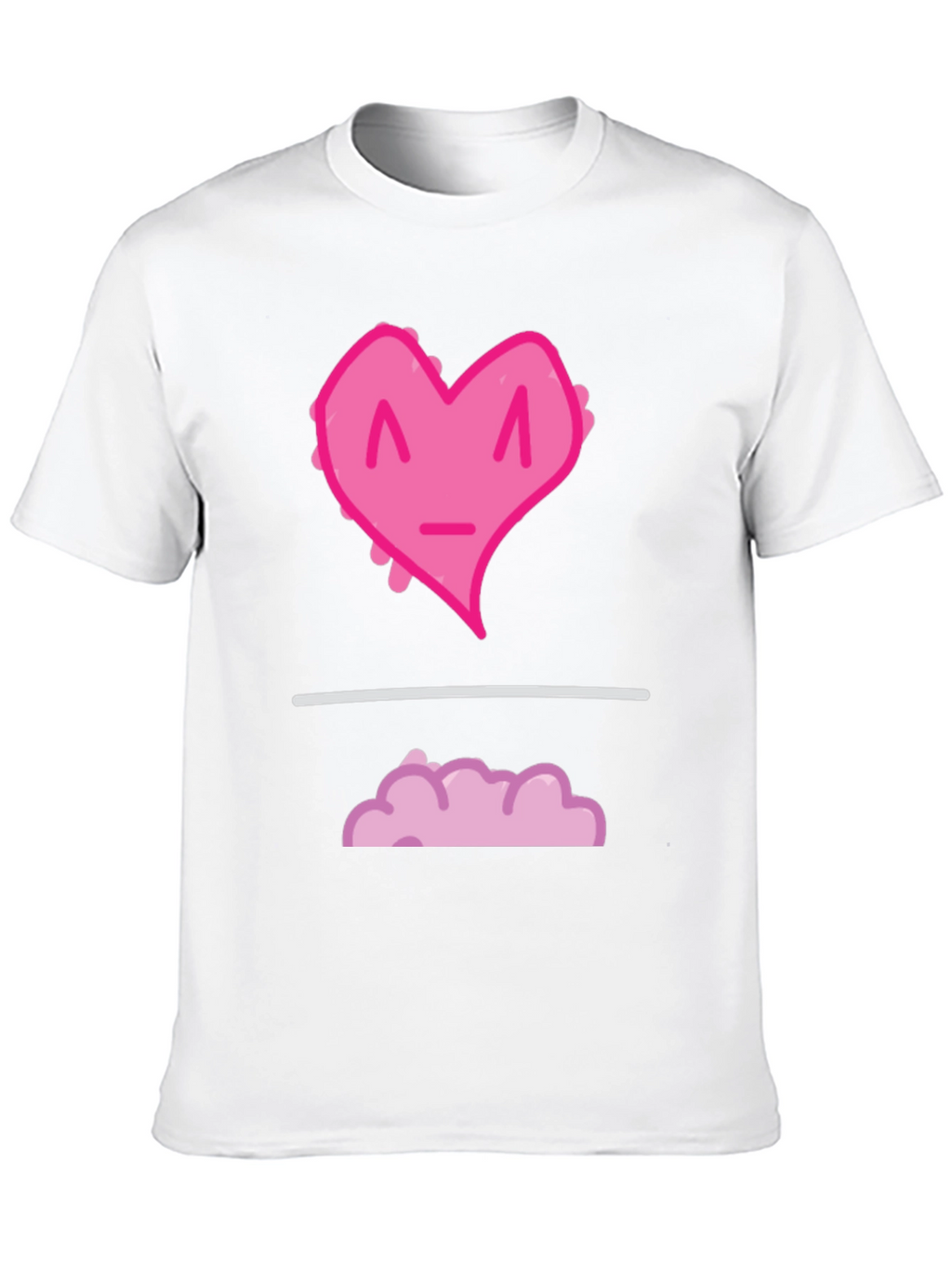 Heart Cloud Graphic Tee - Black