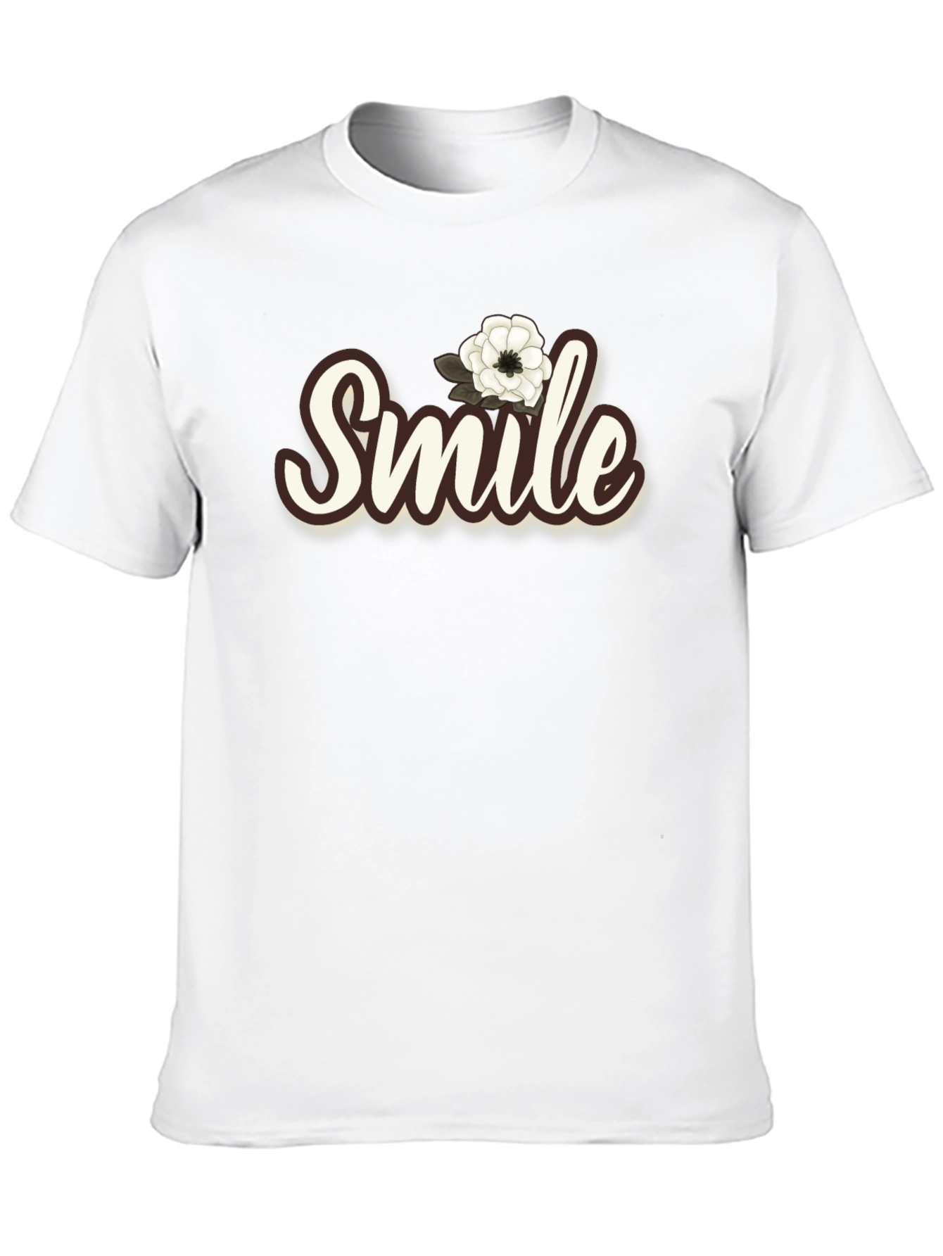 Smile Floral Graphic Tee - Unisex