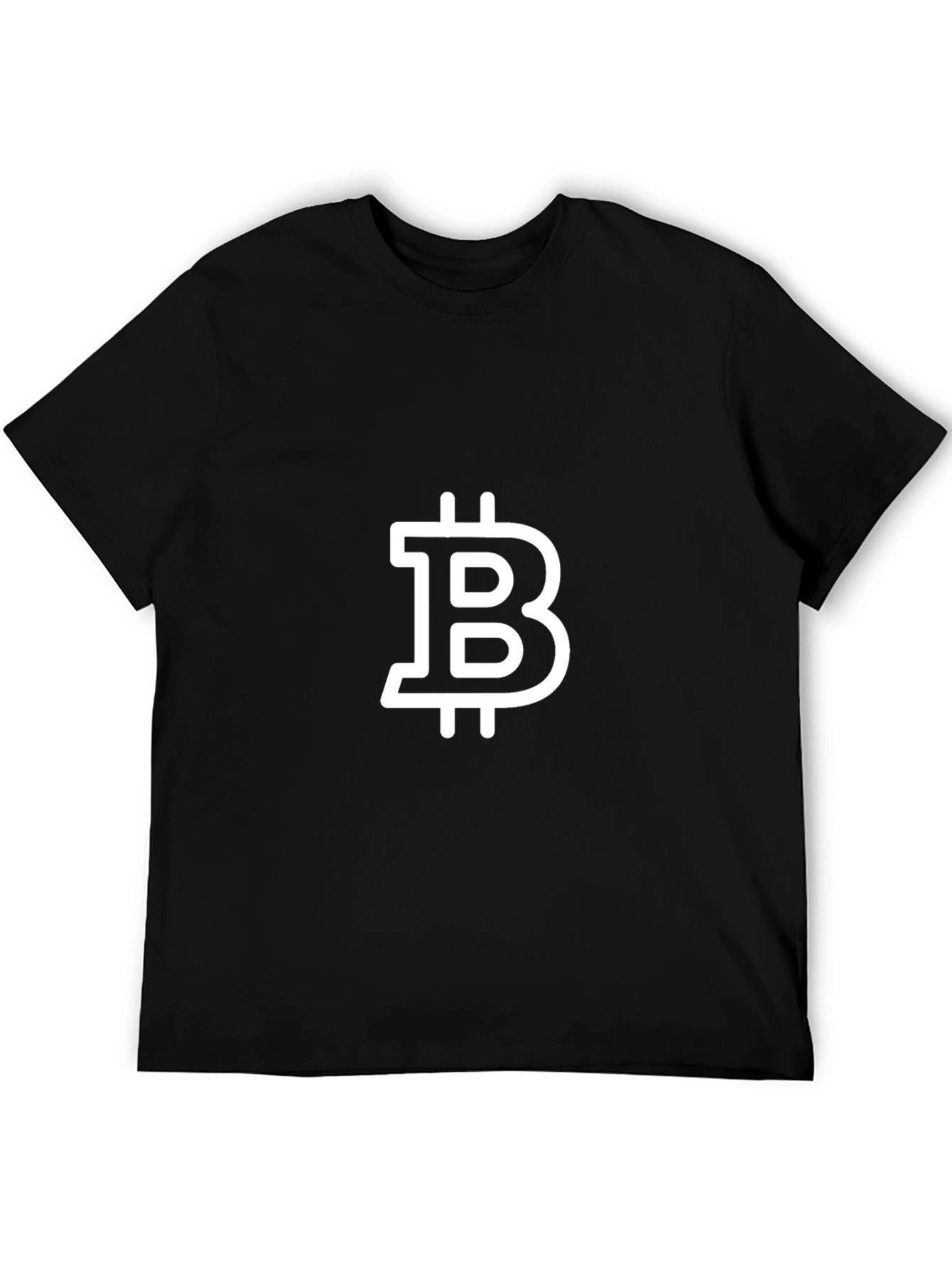 Bitcoin Logo Black T-Shirt - Crypto Enthusiast Tee