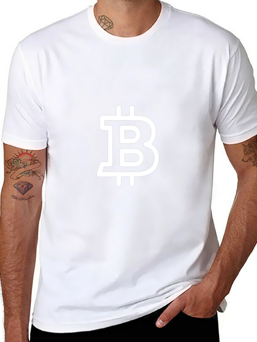 Bitcoin Logo Black T-Shirt - Crypto Enthusiast Tee