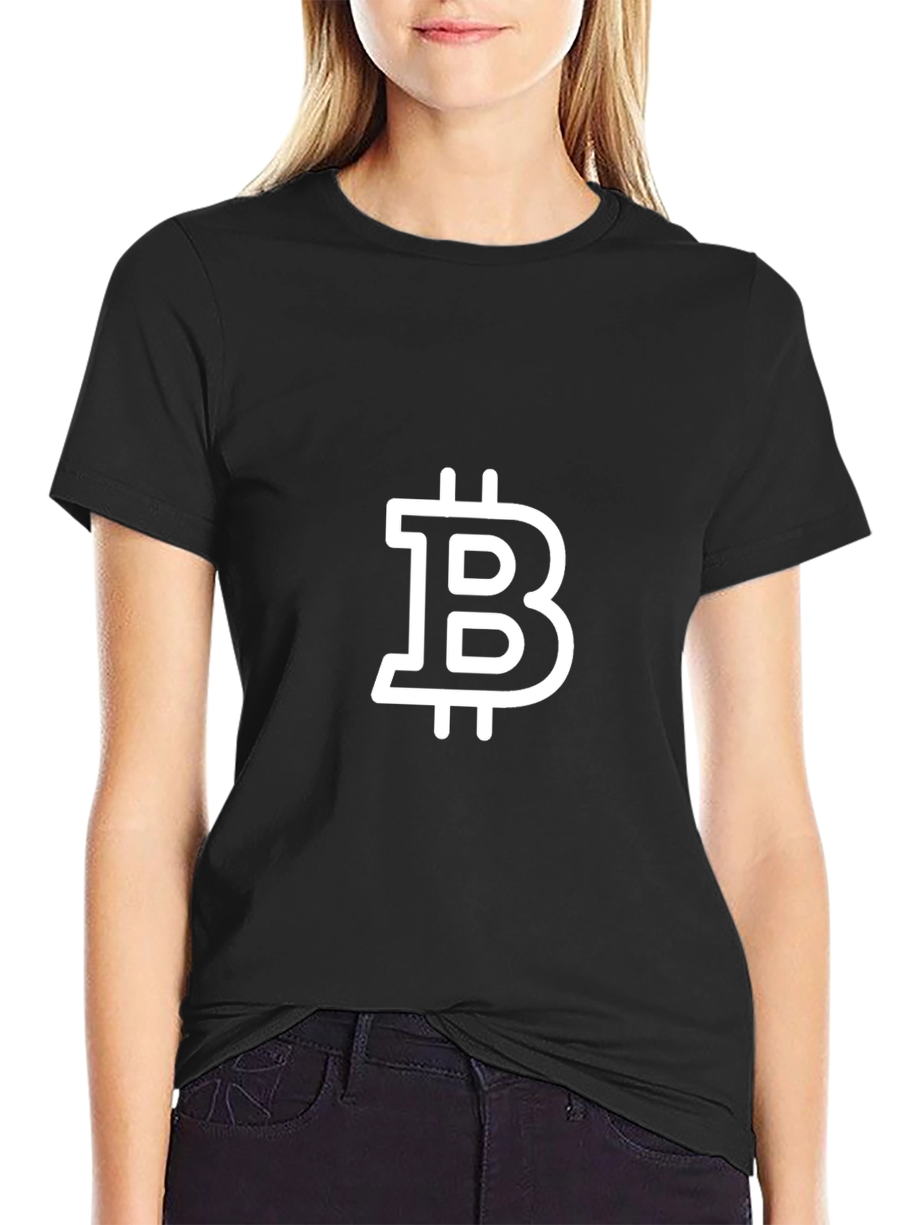 Bitcoin Logo Black T-Shirt - Crypto Enthusiast Tee