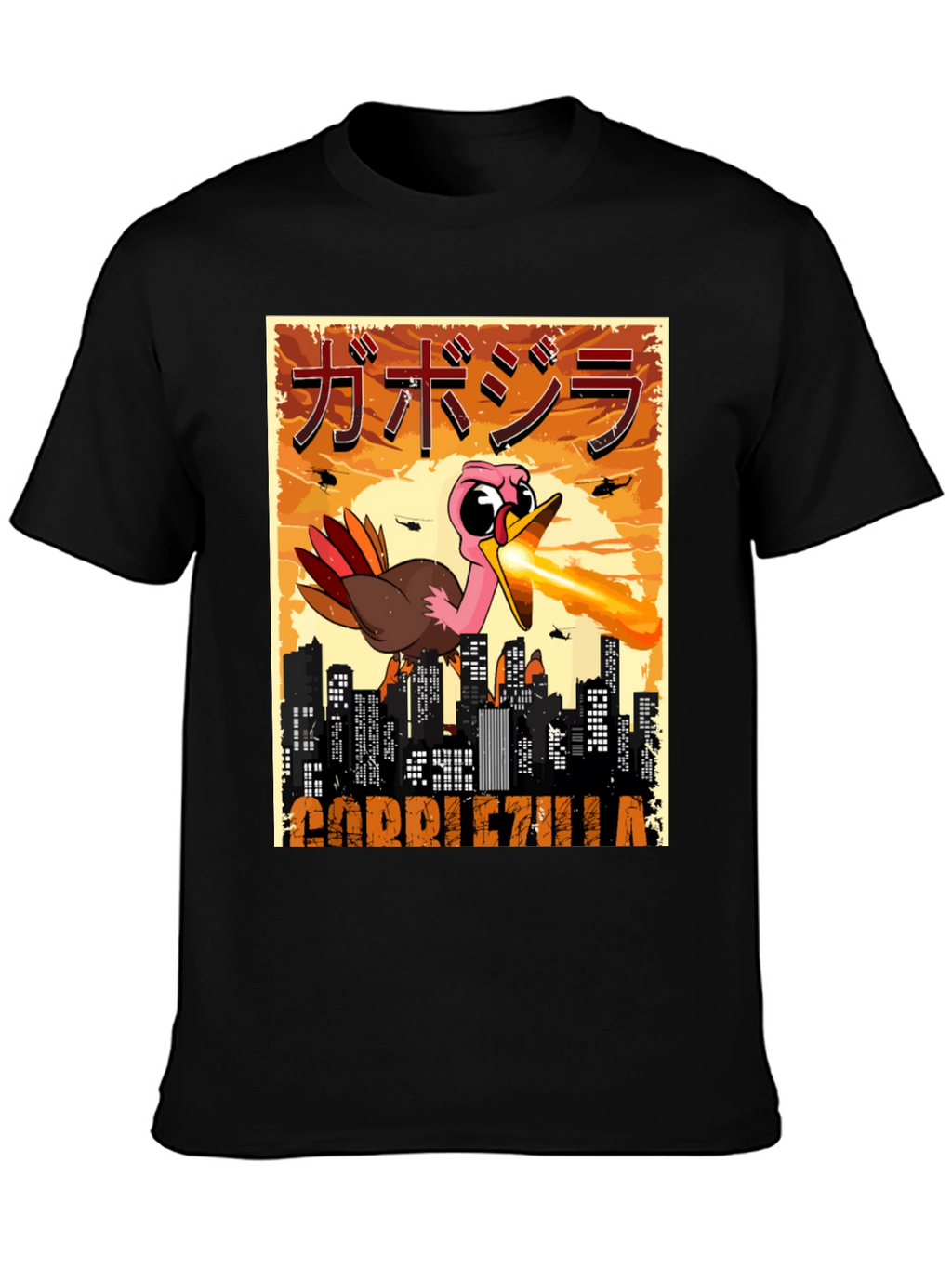 Gobblezilla T-Shirt - Funny Turkey Monster Tee