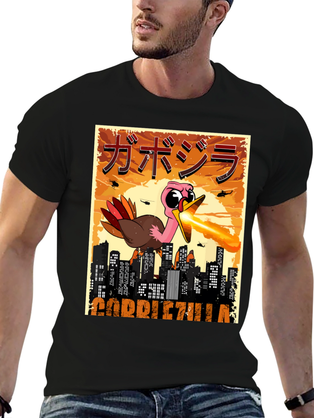 Gobblezilla T-Shirt - Funny Turkey Monster Tee