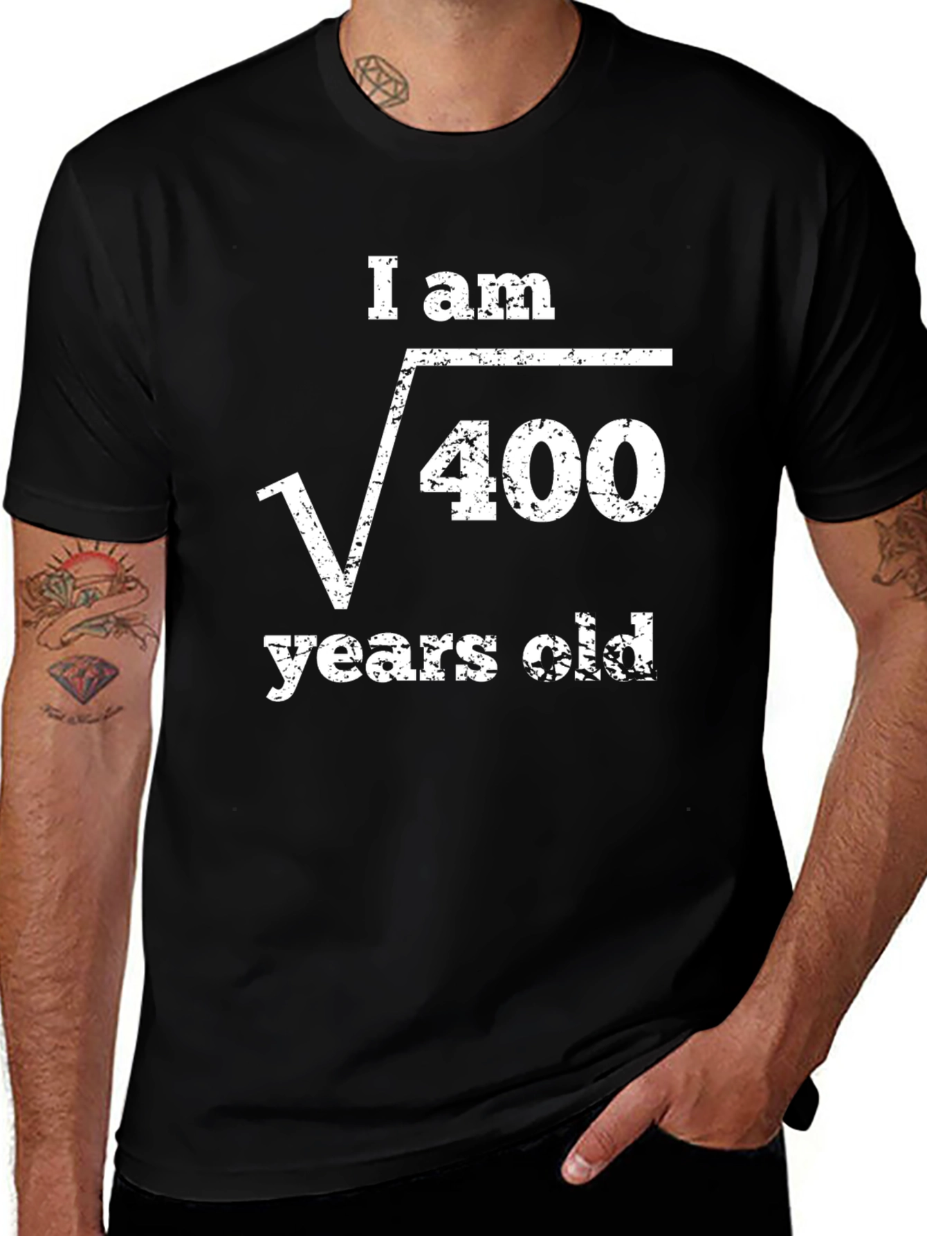 Funny Math Birthday T-Shirt - Square Root of 400 = 20