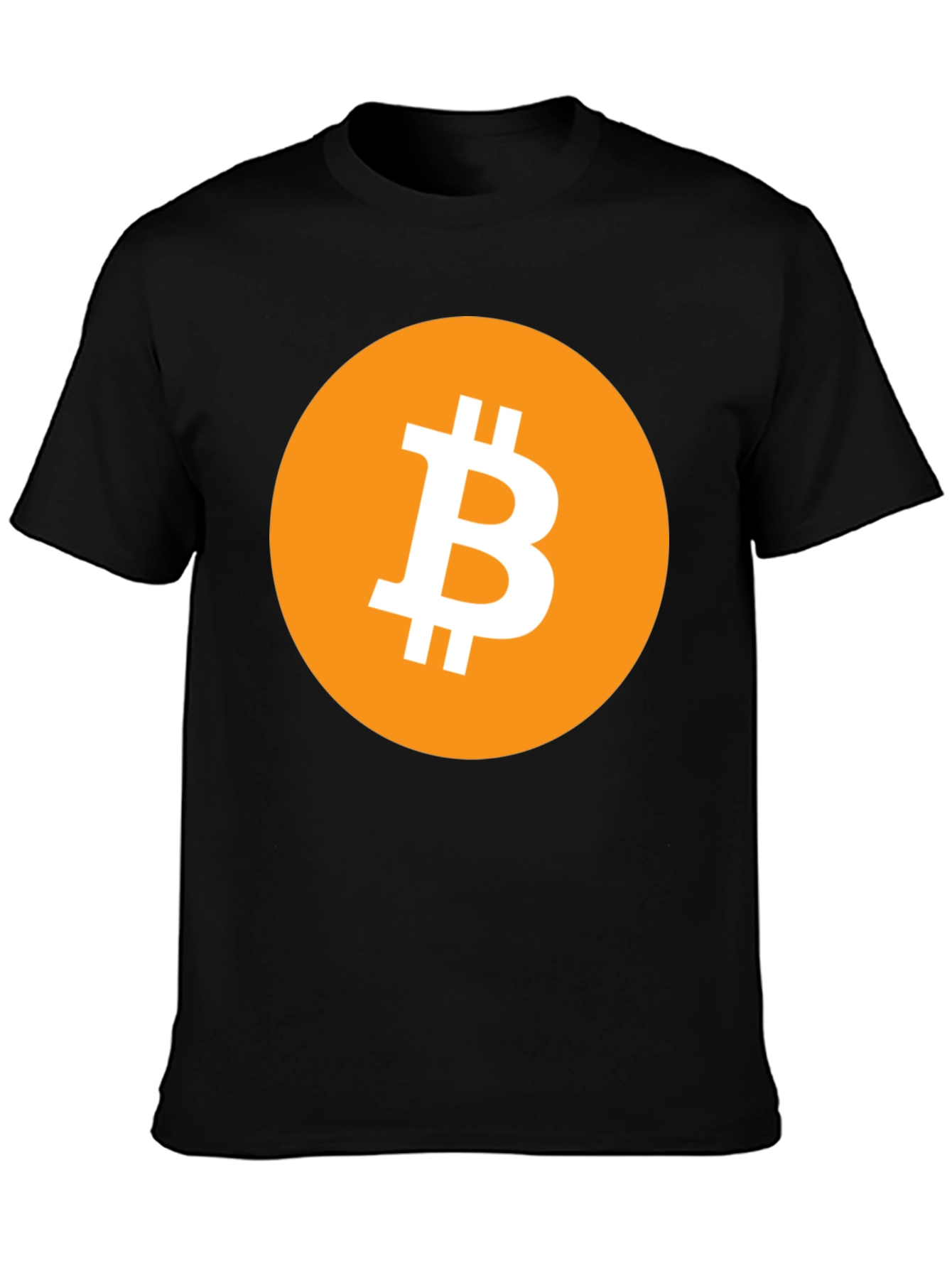 Bitcoin Logo Graphic Black T-Shirt