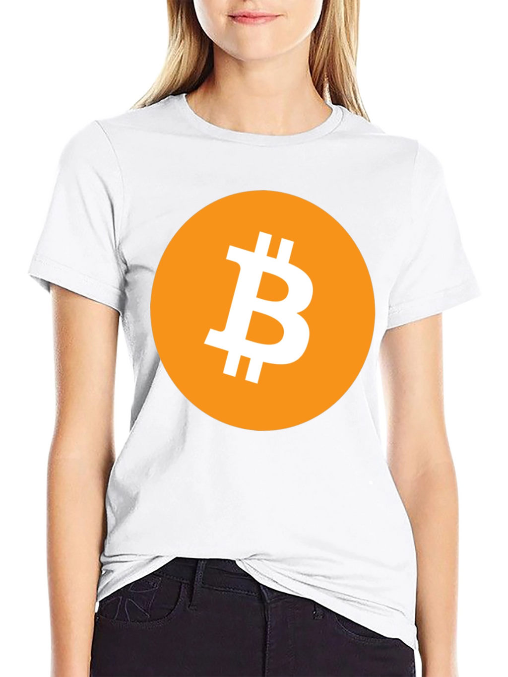 Bitcoin Logo Graphic Black T-Shirt