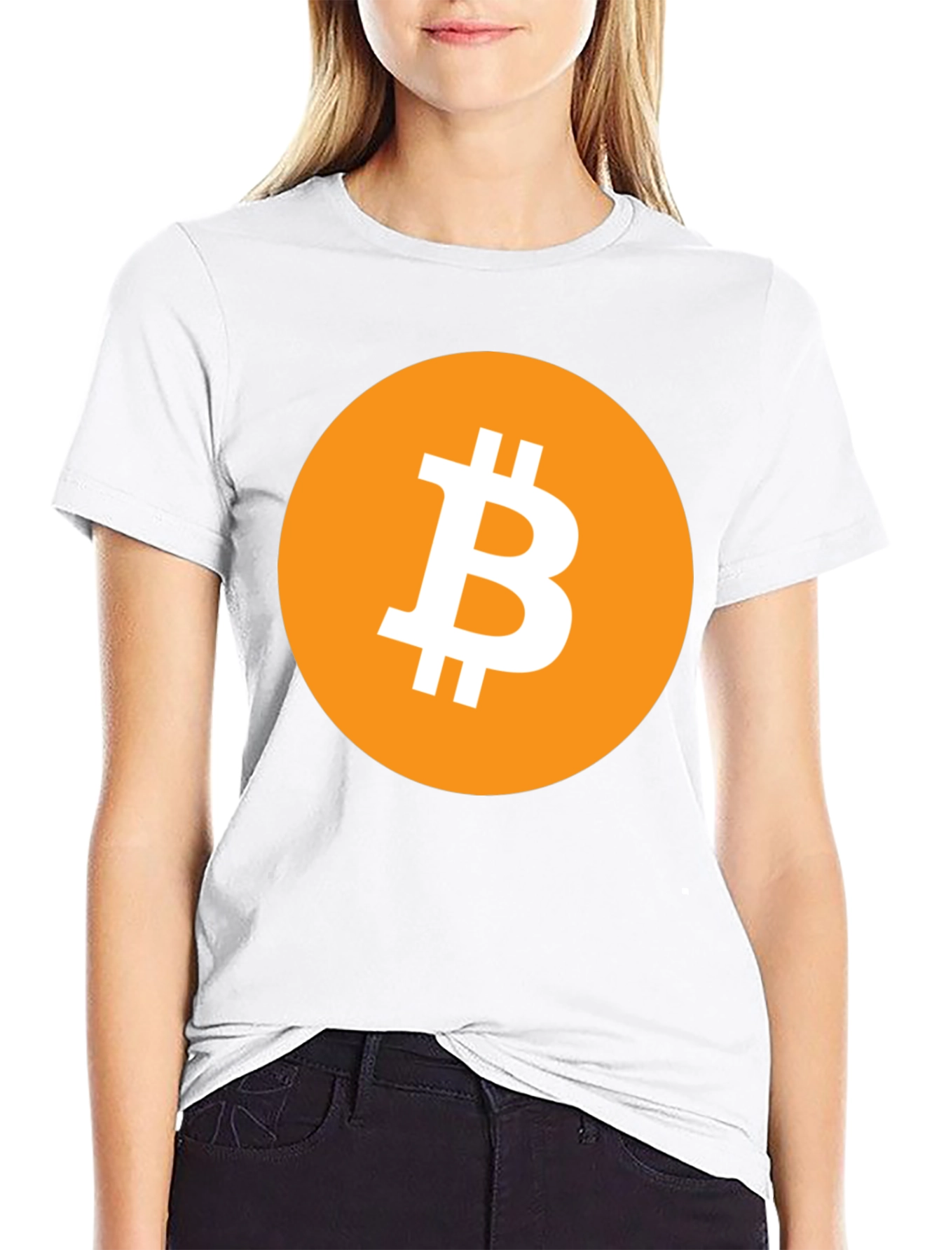 Bitcoin Logo Graphic Black T-Shirt
