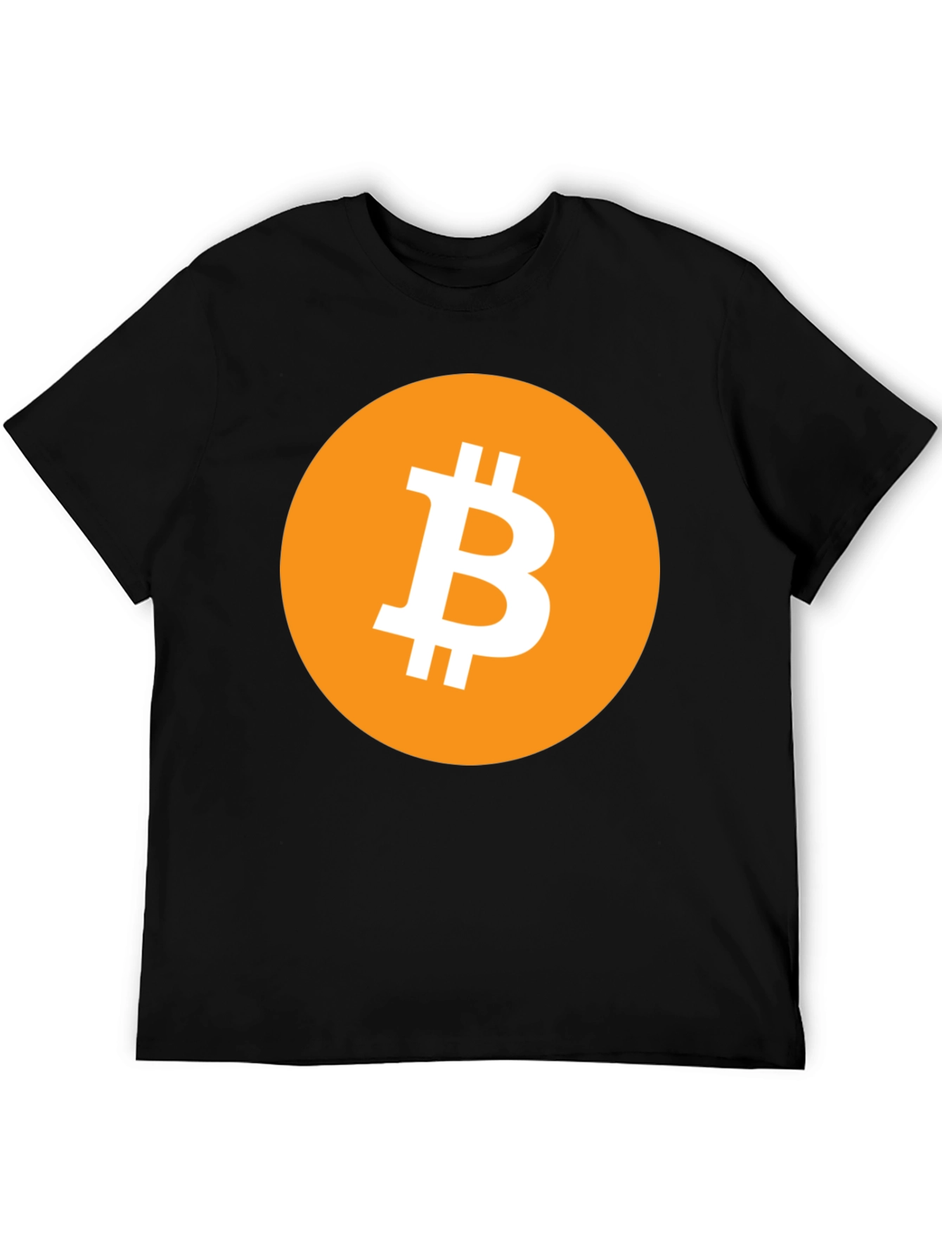 Bitcoin Logo Graphic Black T-Shirt