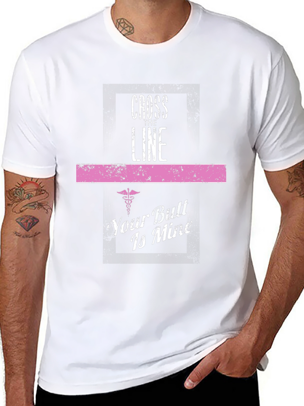 Cross The Line T-Shirt - Funny Nurse Gift