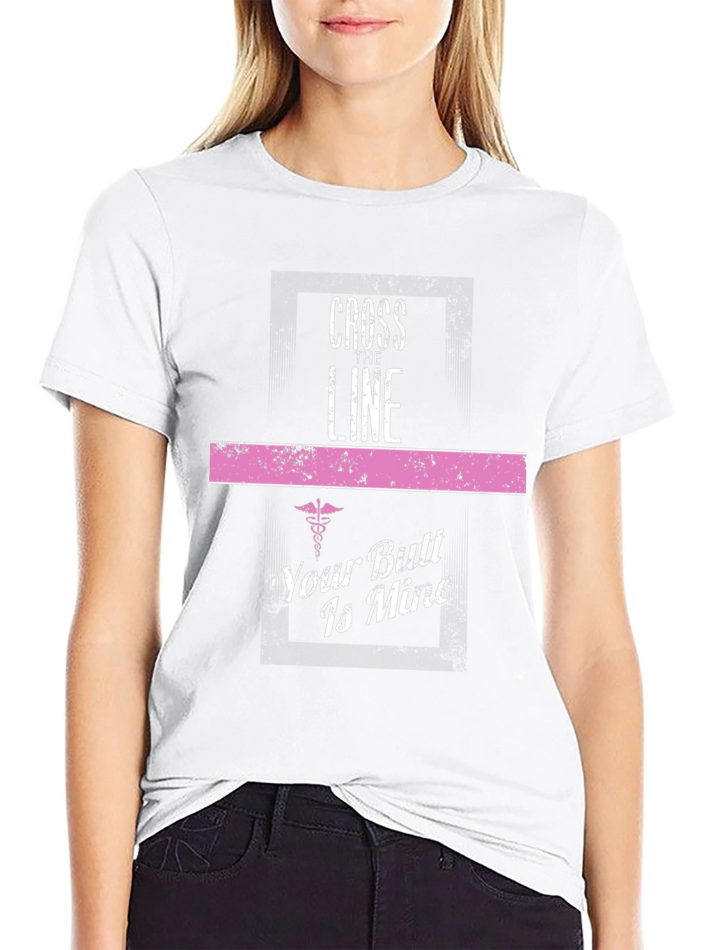 Cross The Line T-Shirt - Funny Nurse Gift