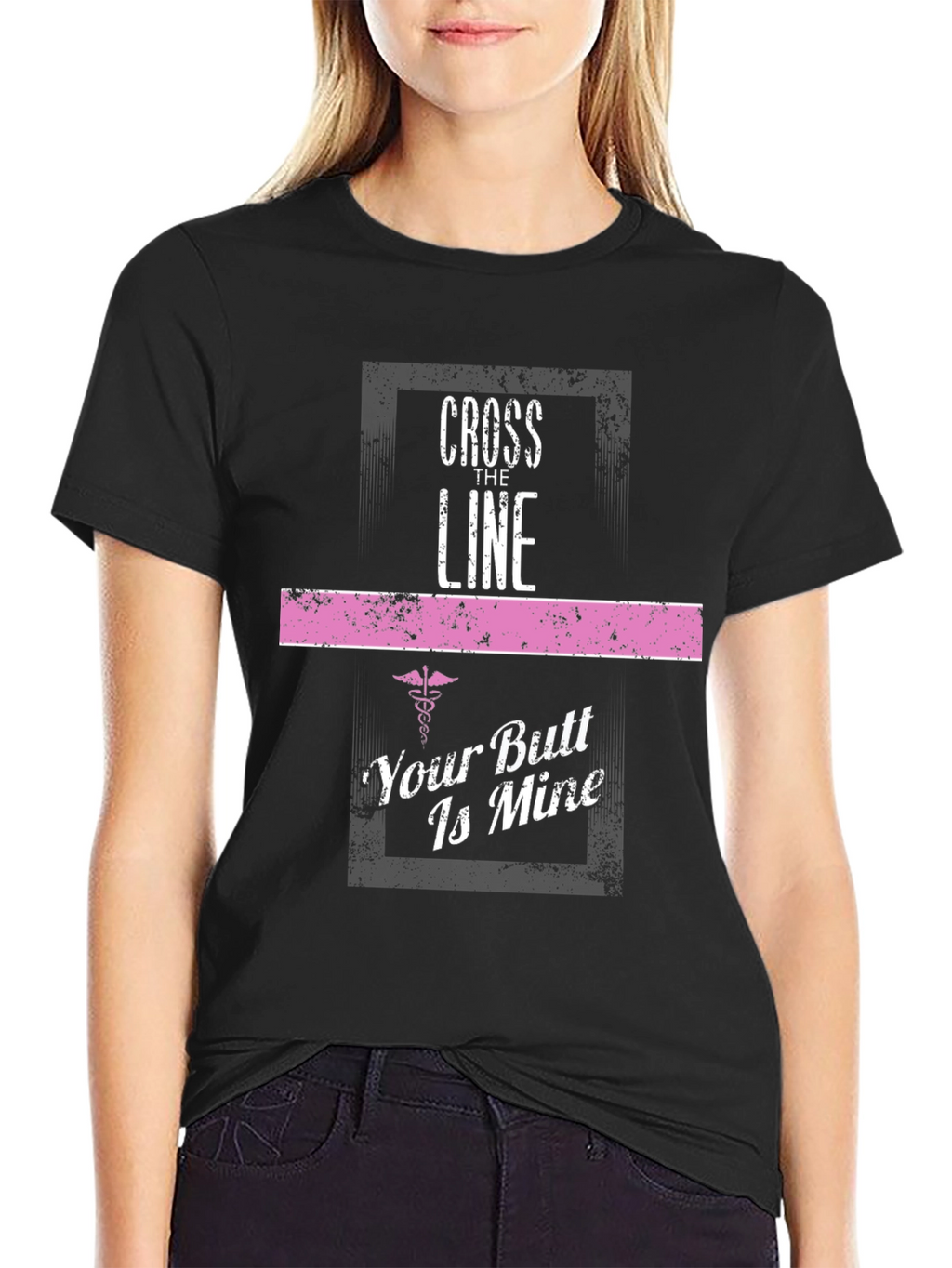 Cross The Line T-Shirt - Funny Nurse Gift