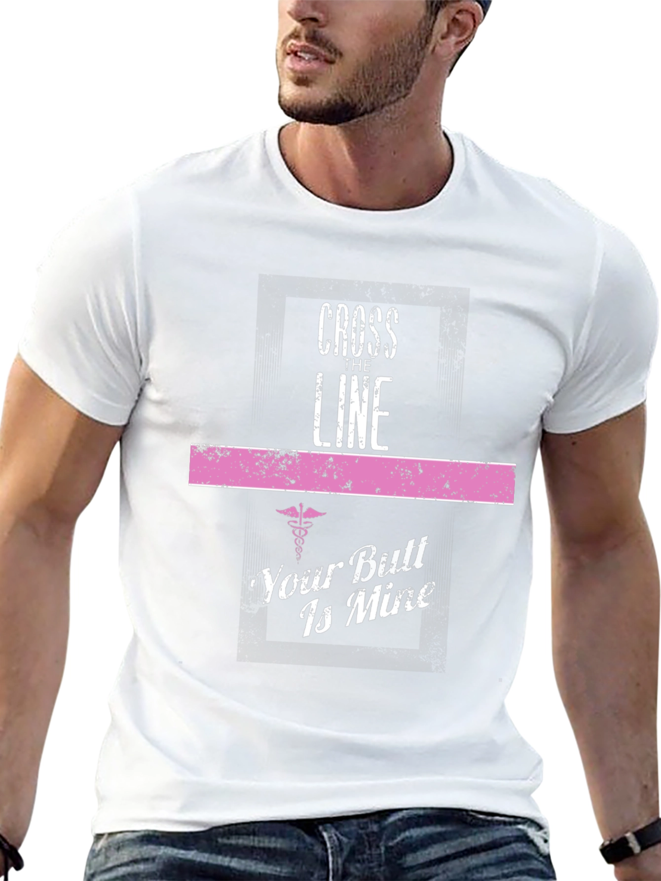 Cross The Line T-Shirt - Funny Nurse Gift