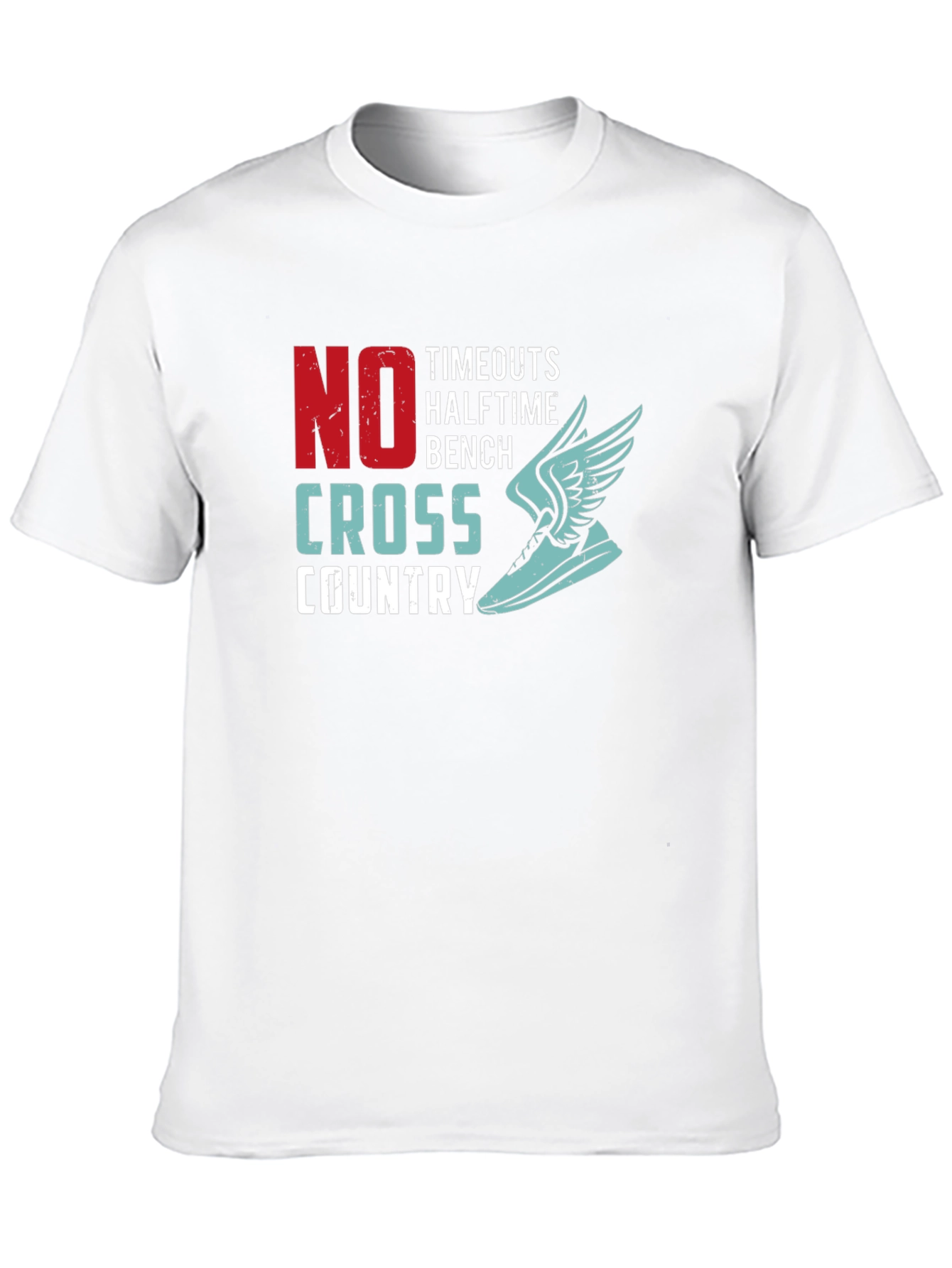 No Timeouts Cross Country Running Graphic T-Shirt