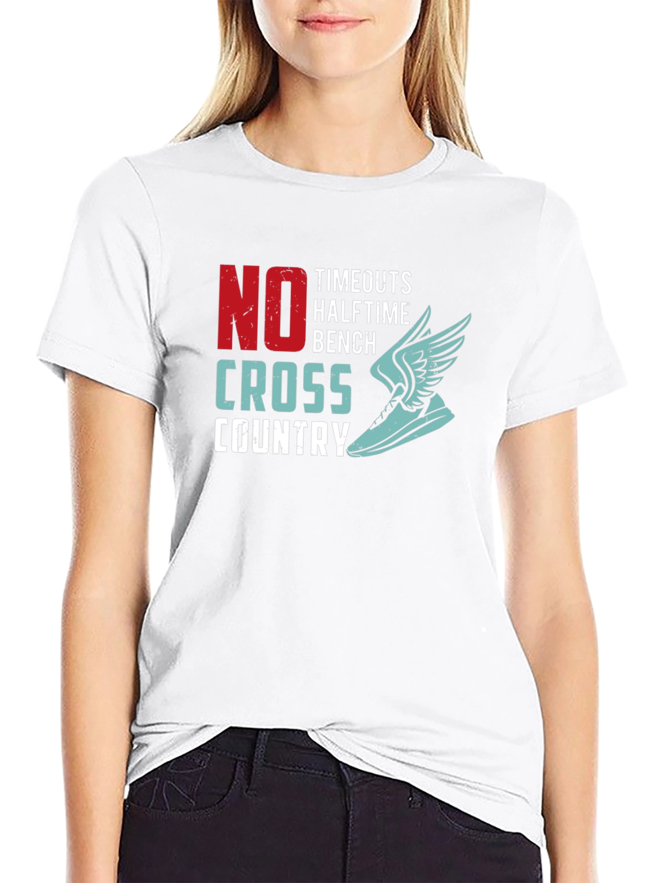 No Timeouts Cross Country Running Graphic T-Shirt