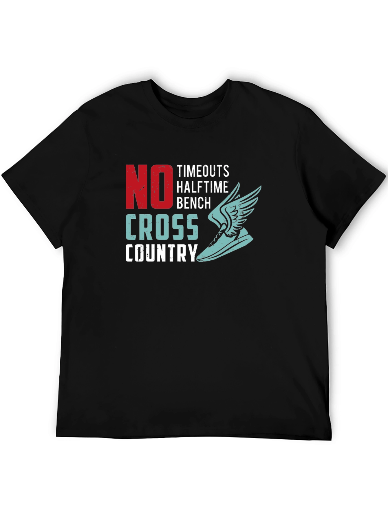 No Timeouts Cross Country Running Graphic T-Shirt