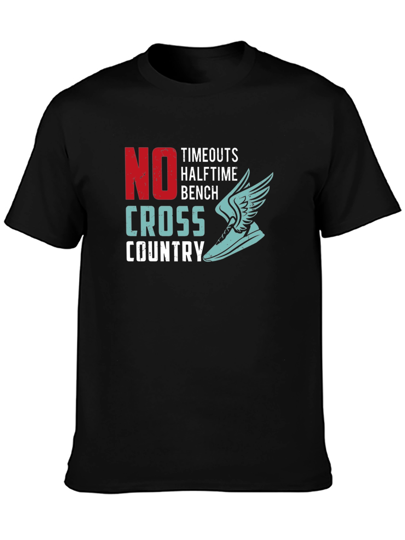 No Timeouts Cross Country Running Graphic T-Shirt