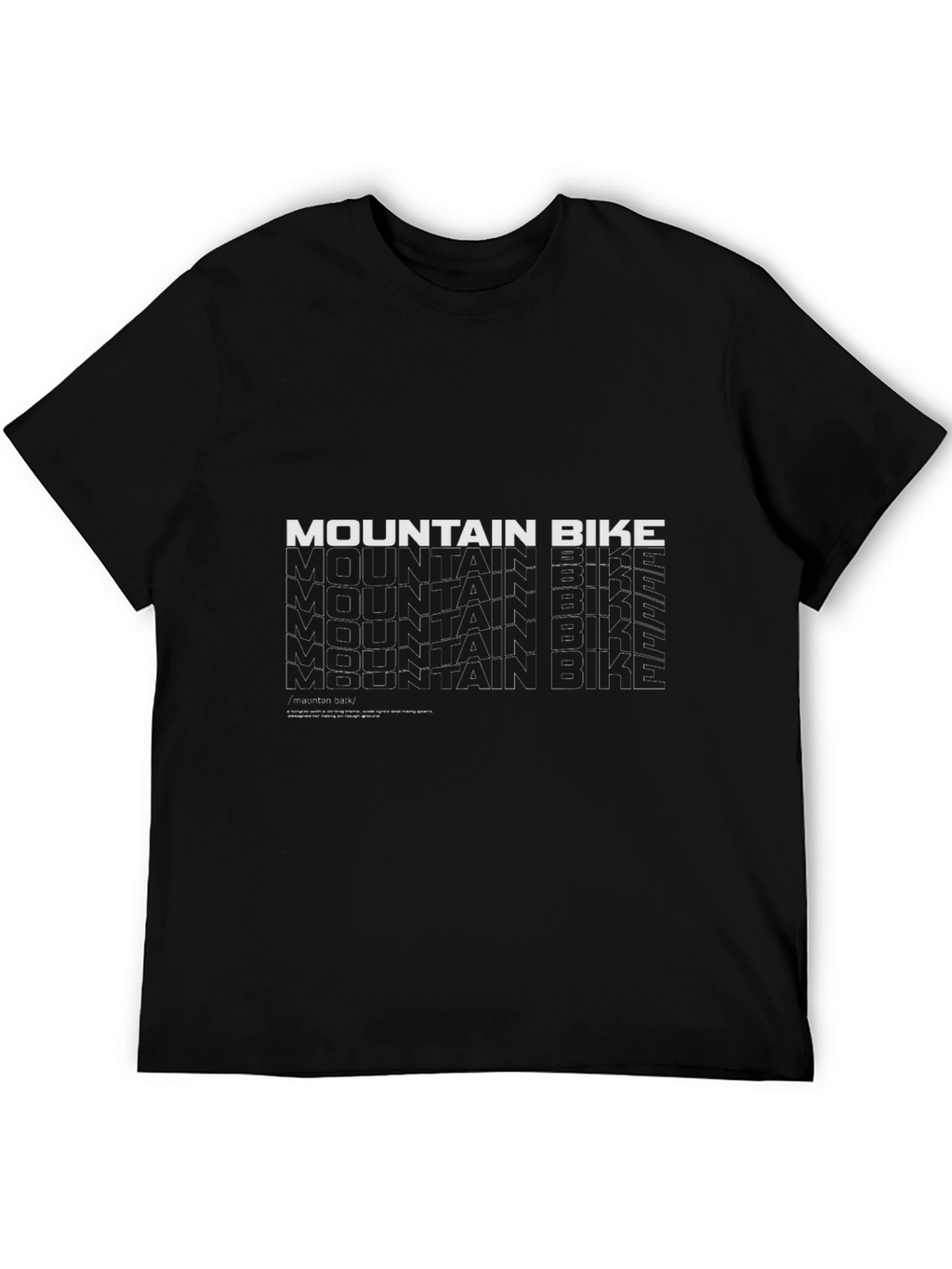 Mountain Bike Graphic Tee - Black