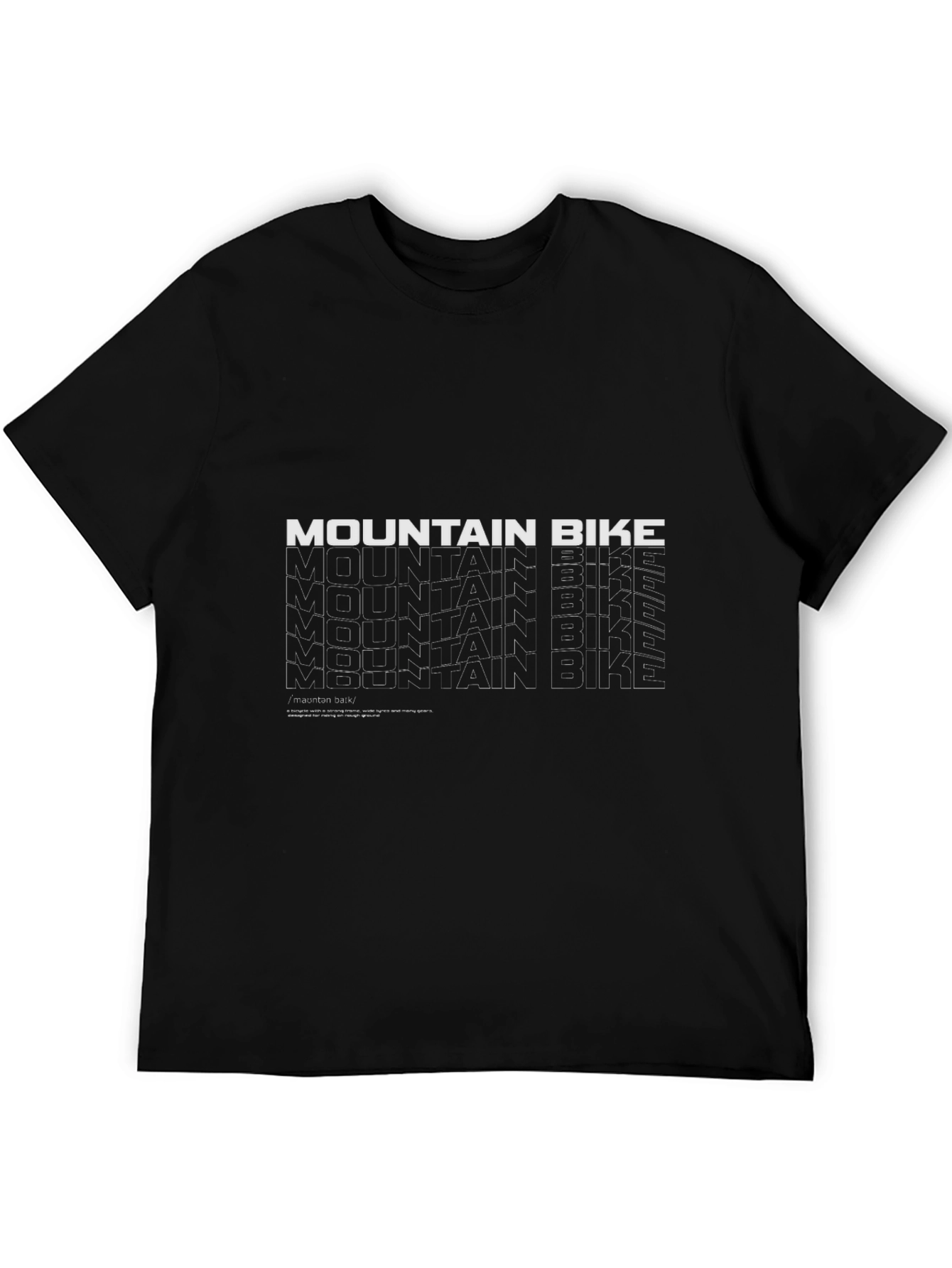 Mountain Bike Graphic Tee - Black