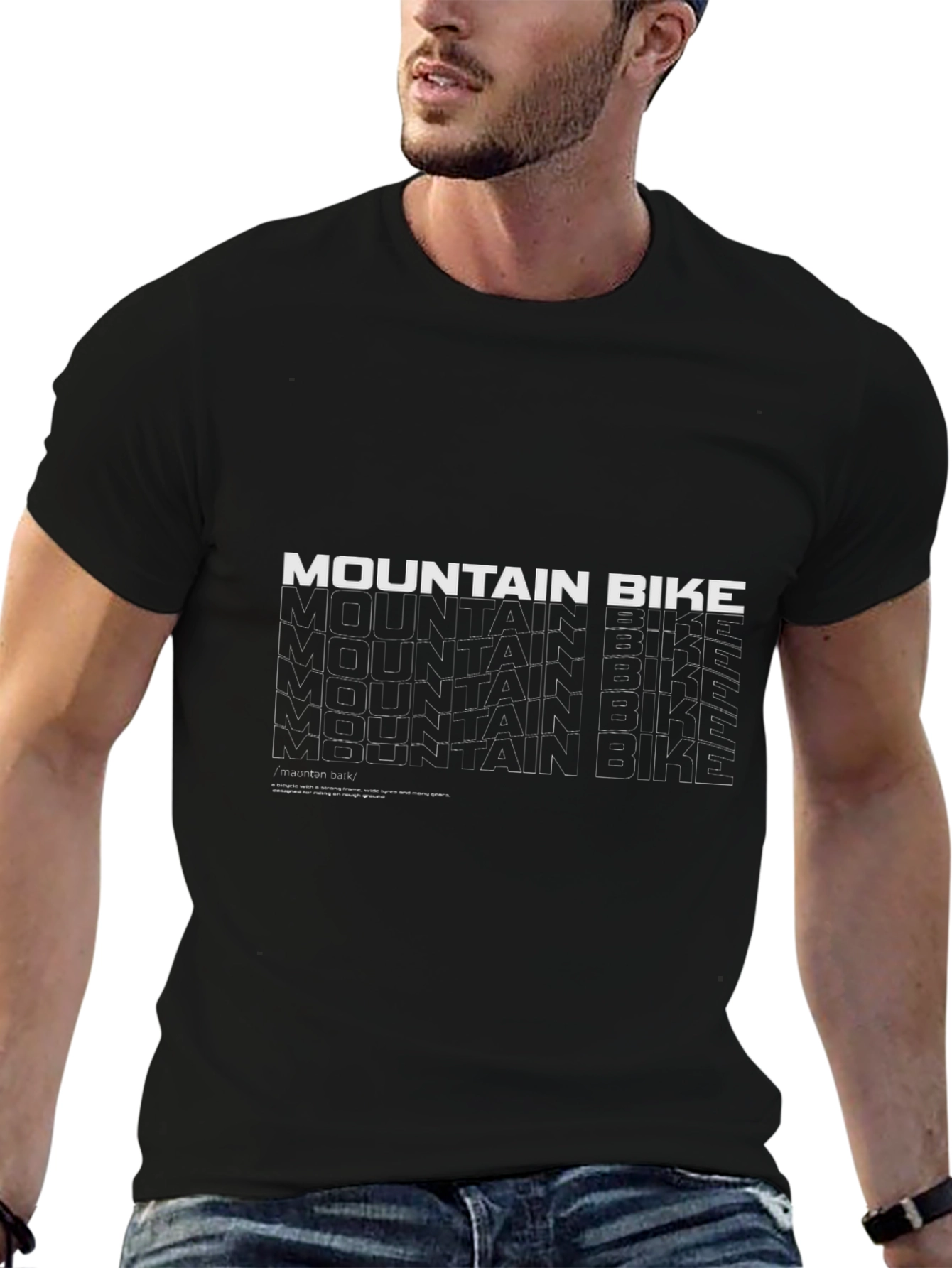 Mountain Bike Graphic Tee - Black