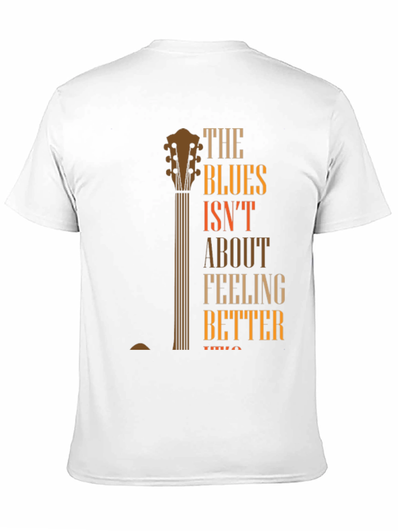 Blues Guitar Graphic T-Shirt - Feeling Better Lyric Tee