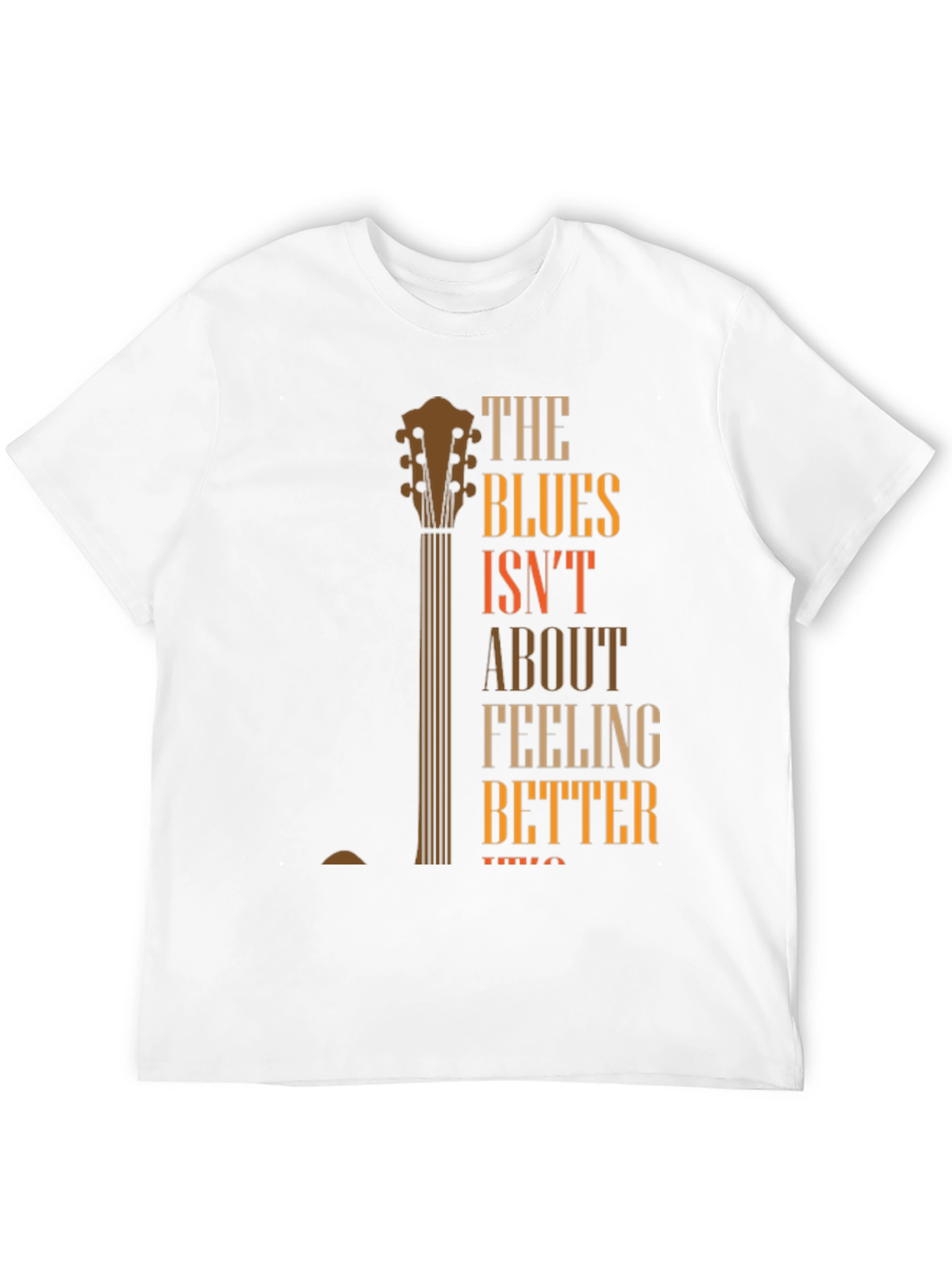 Blues Guitar Graphic T-Shirt - Feeling Better Lyric Tee