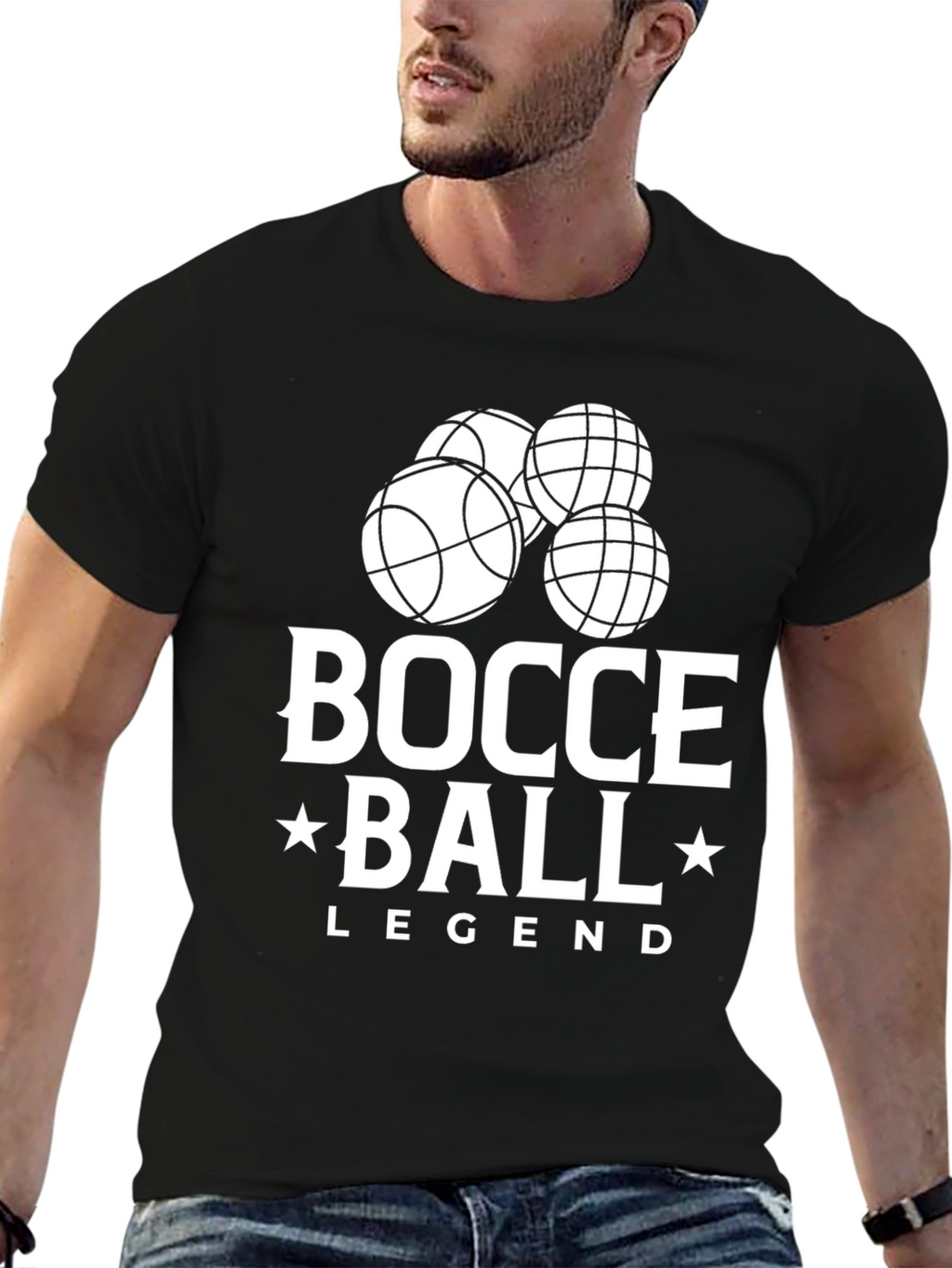 Bocce Ball Legend Graphic T-Shirt - Classic Fit