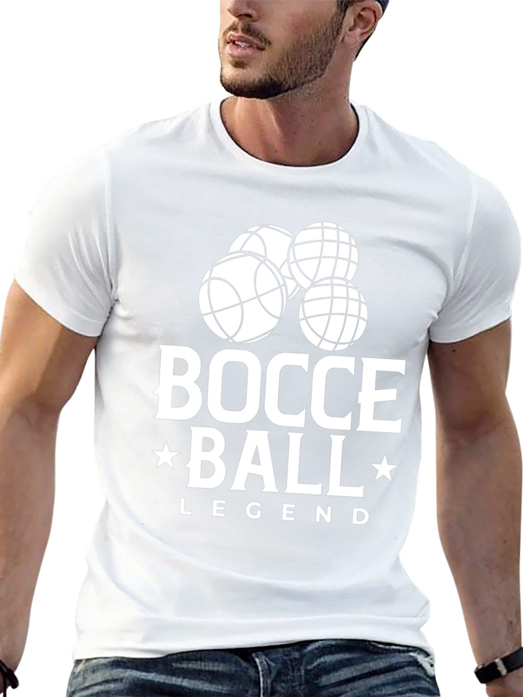 Bocce Ball Legend Graphic T-Shirt - Classic Fit