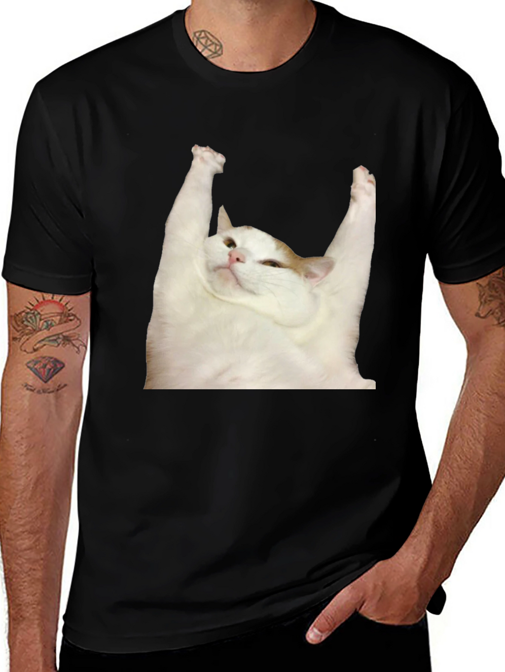 Cat Yoga T-Shirt: Zen Master Tee