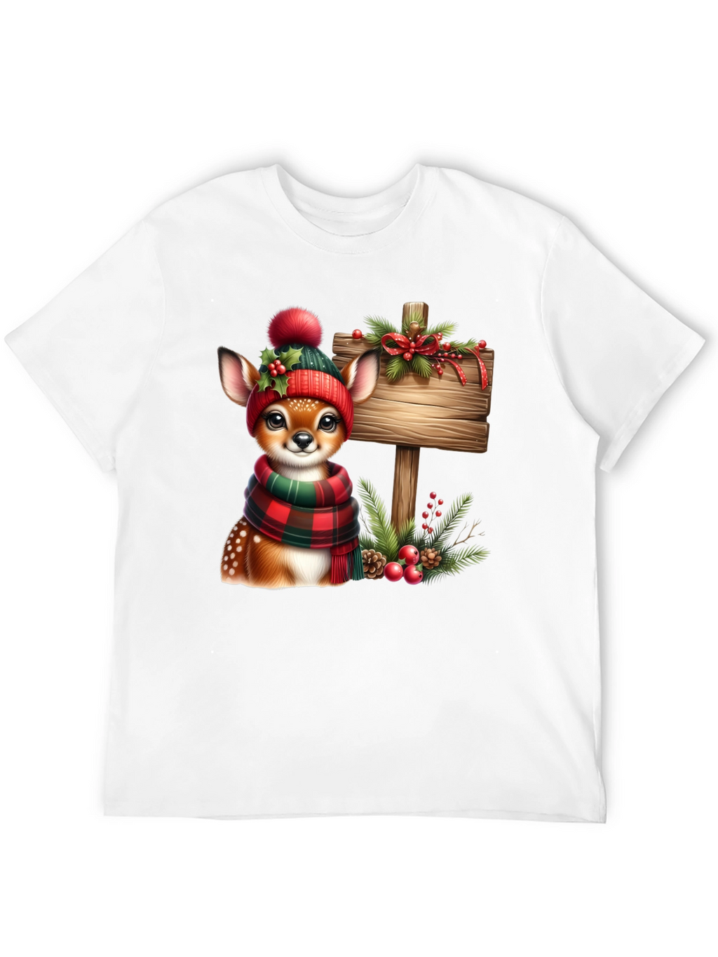 Festive Deer Christmas T-Shirt