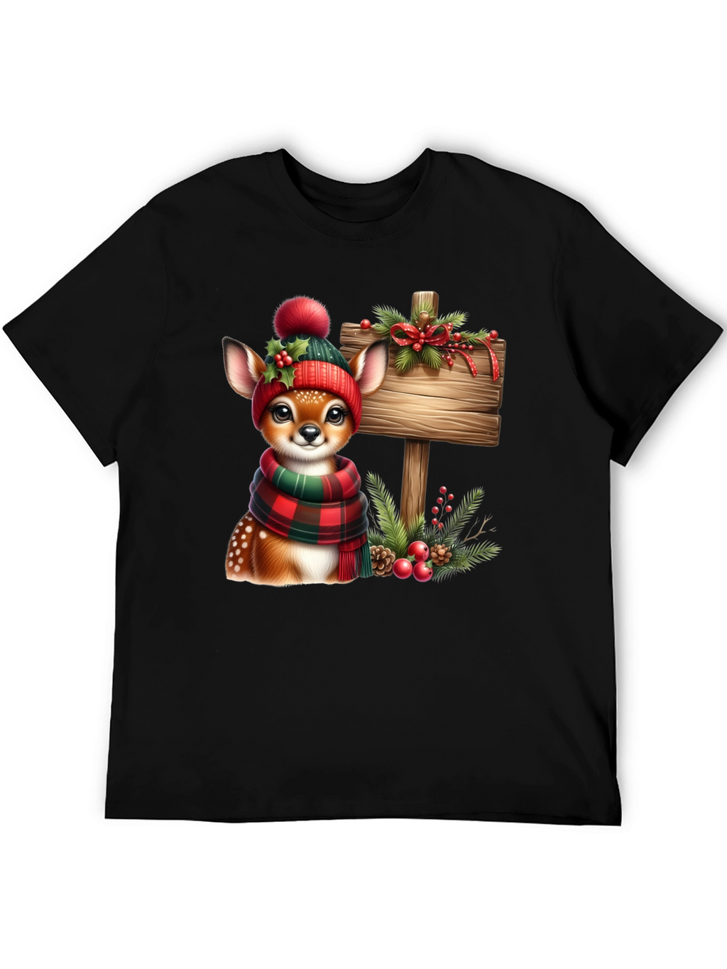 Festive Deer Christmas T-Shirt