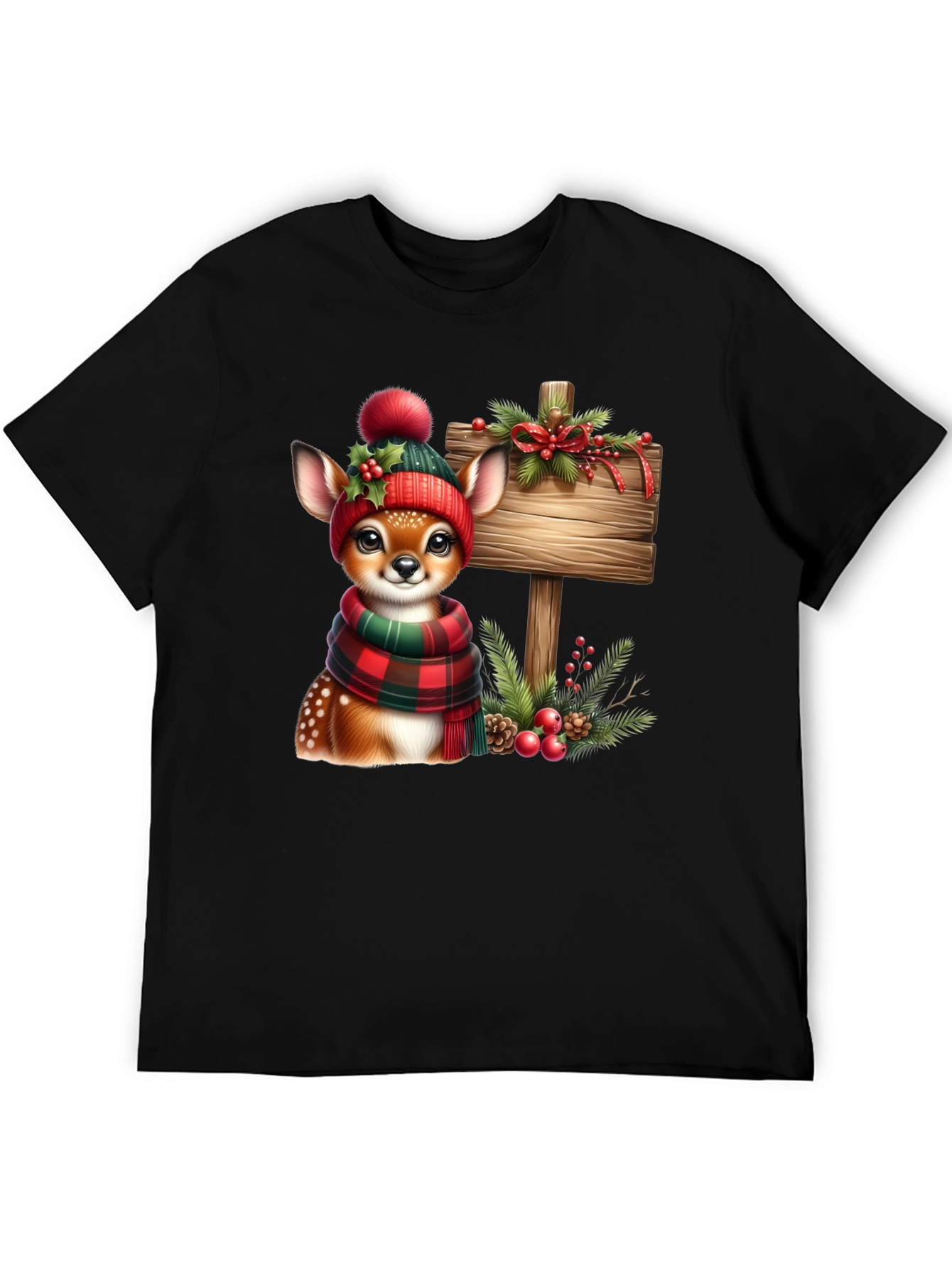 Festive Deer Christmas T-Shirt