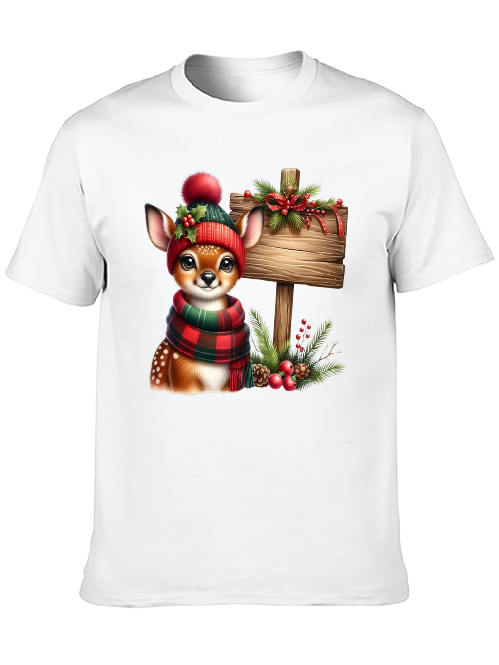 Festive Deer Christmas T-Shirt