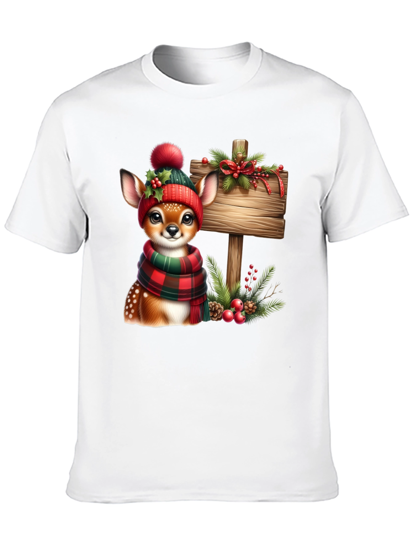 Festive Deer Christmas T-Shirt