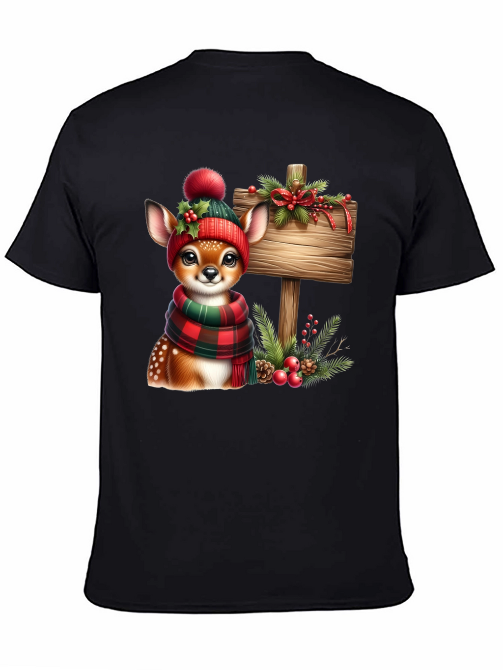 Festive Deer Christmas T-Shirt