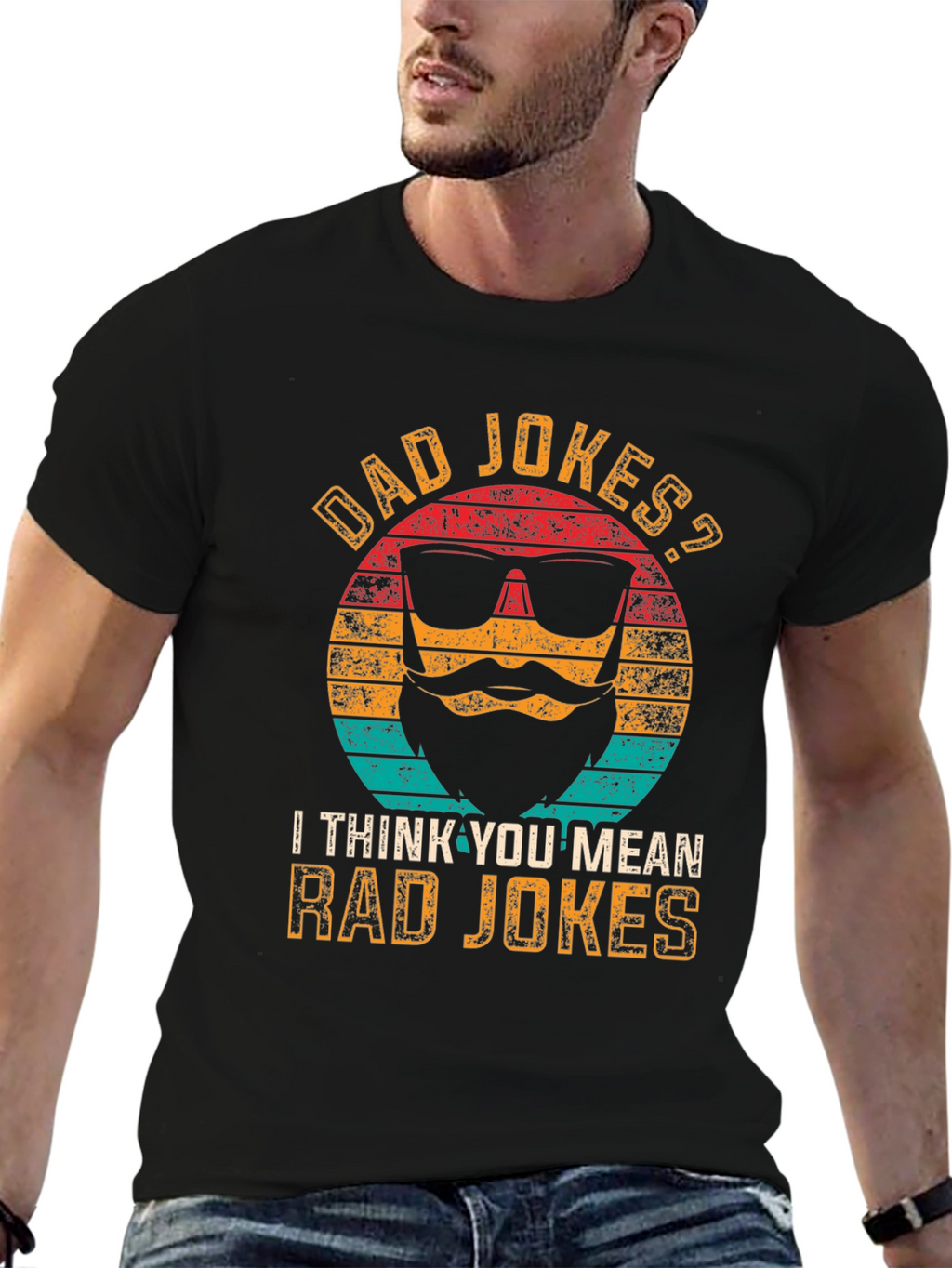 Dad Jokes? Rad Jokes! Graphic T-Shirt