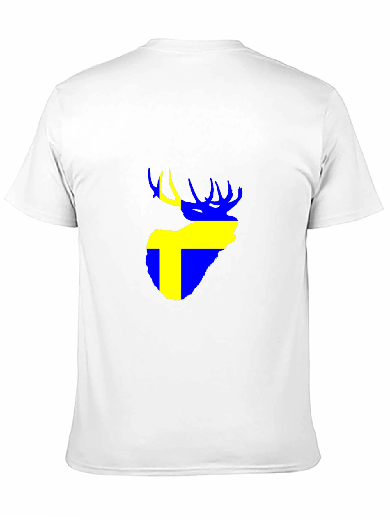 Swedish Deer Graphic Black T-Shirt