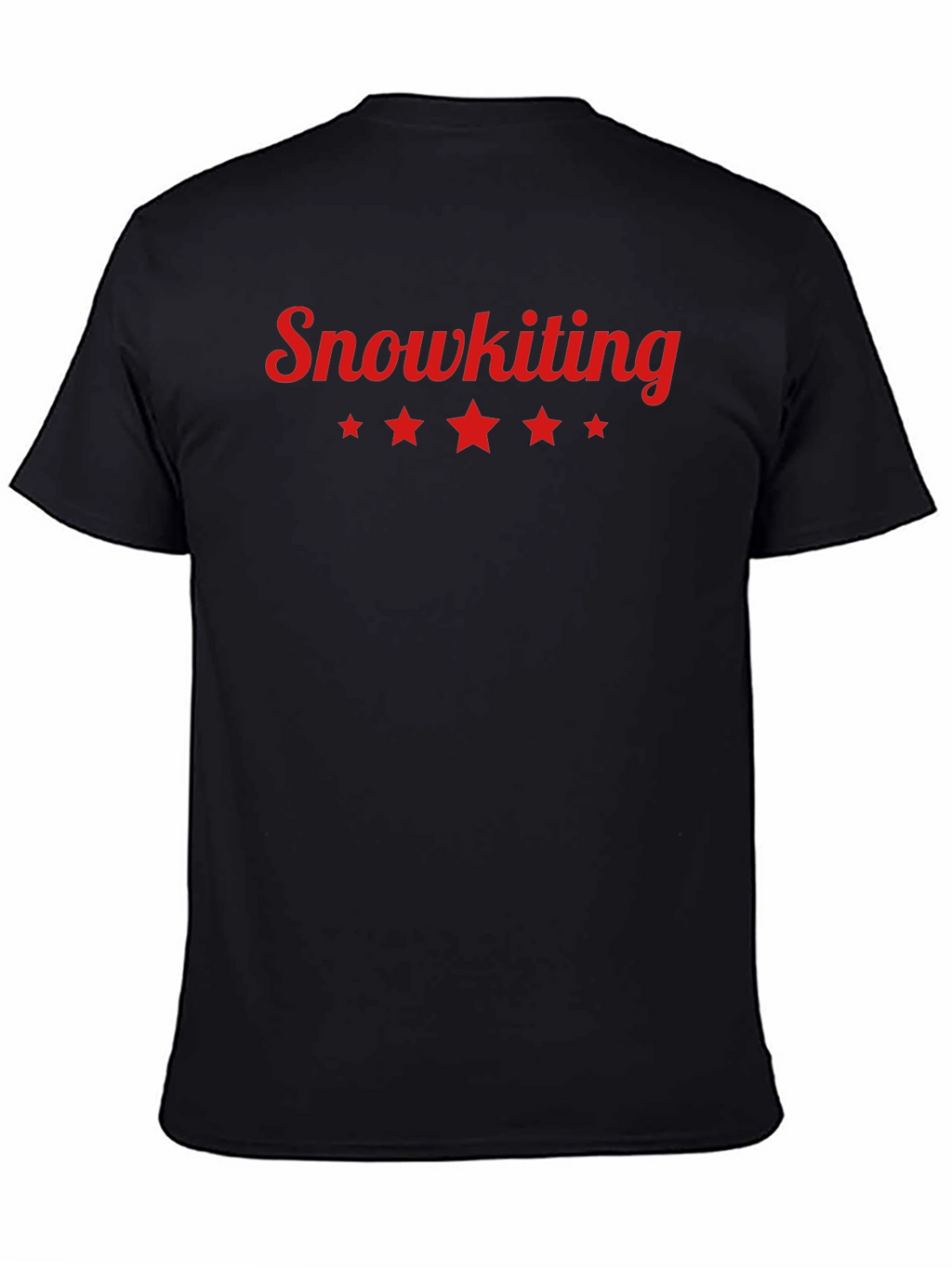 Snowkiting Graphic Tee - Stylish Black Cotton T-Shirt