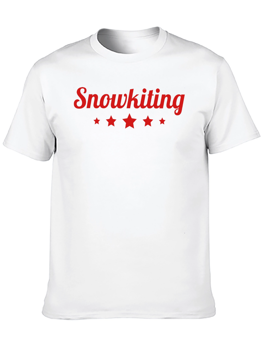 Snowkiting Graphic Tee - Stylish Black Cotton T-Shirt